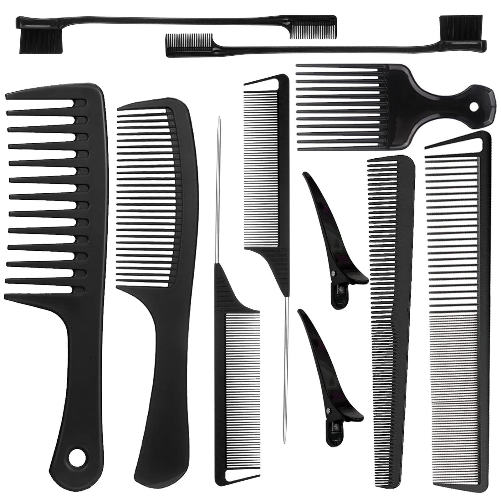 Comb Hair Combs Set for Women and Men I Wide Fine Tooth Comb I Combs Rat  Tail Combs Pack Assorted Combs for Hair Stylist I Hair Cutting Pocket Comb