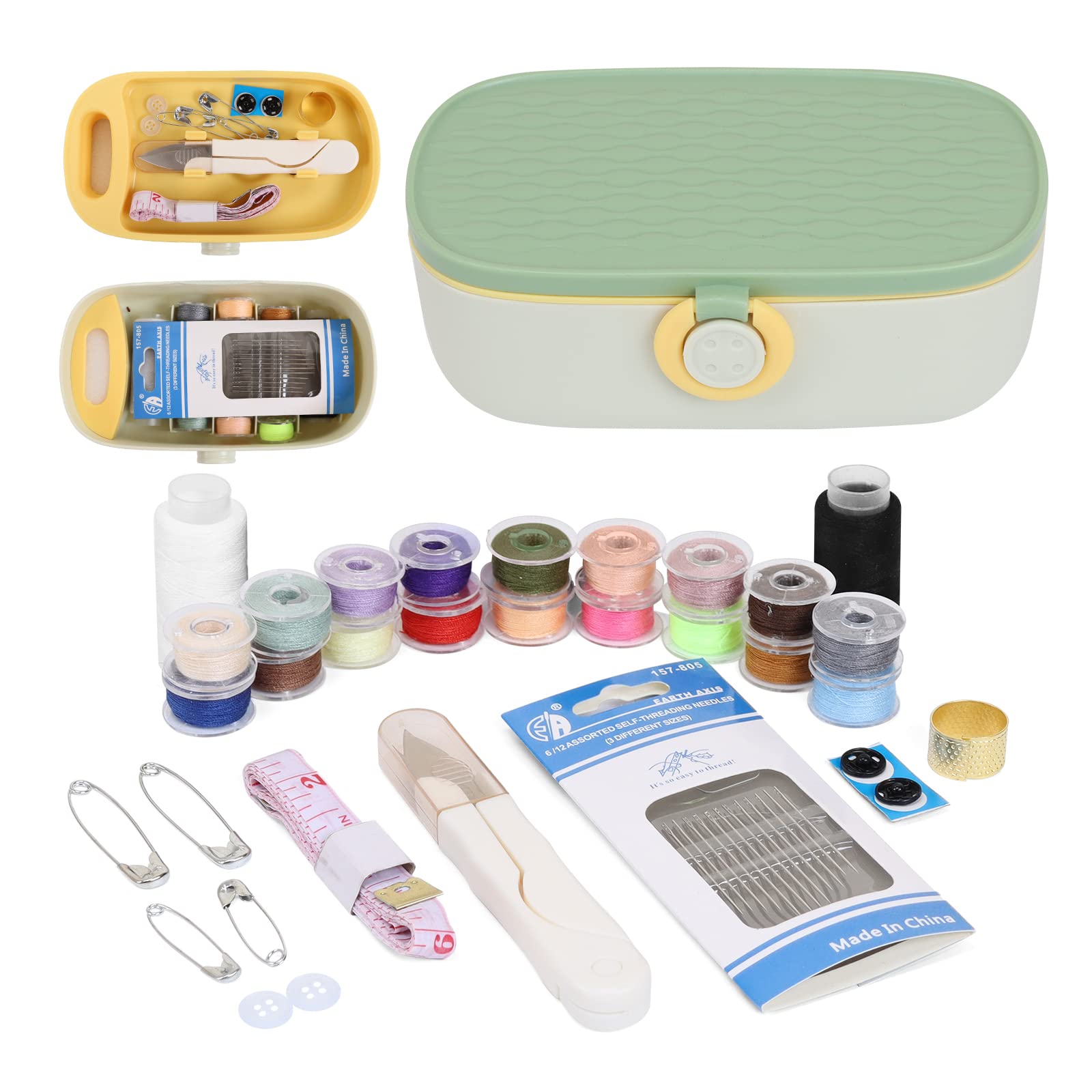 Sewing Kit,DIY Needle and Thread Kit with Sewing Supplies and