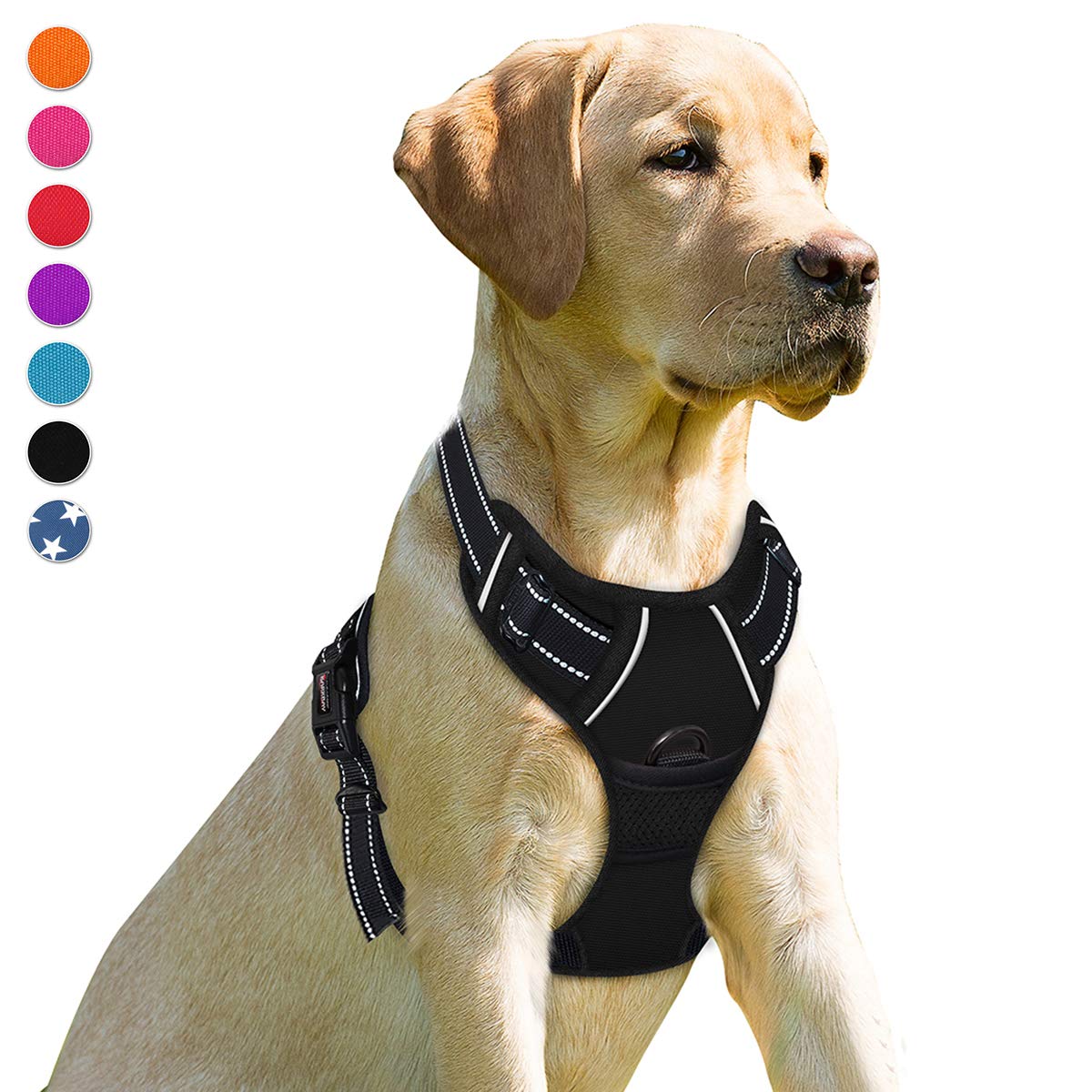 Large dog harness outlet with handle