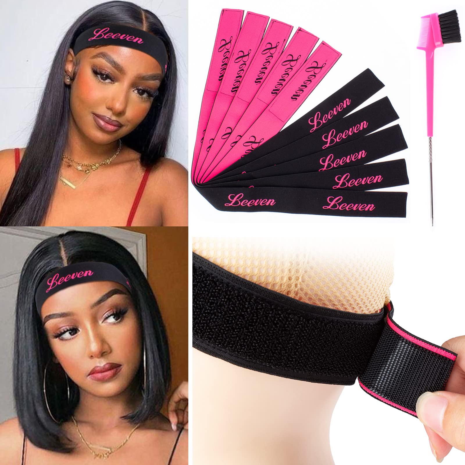 Wig Comb Wig Strap Hair Wrap Elastic Band for Wigs Wig Laying Band Wig Lace  Band