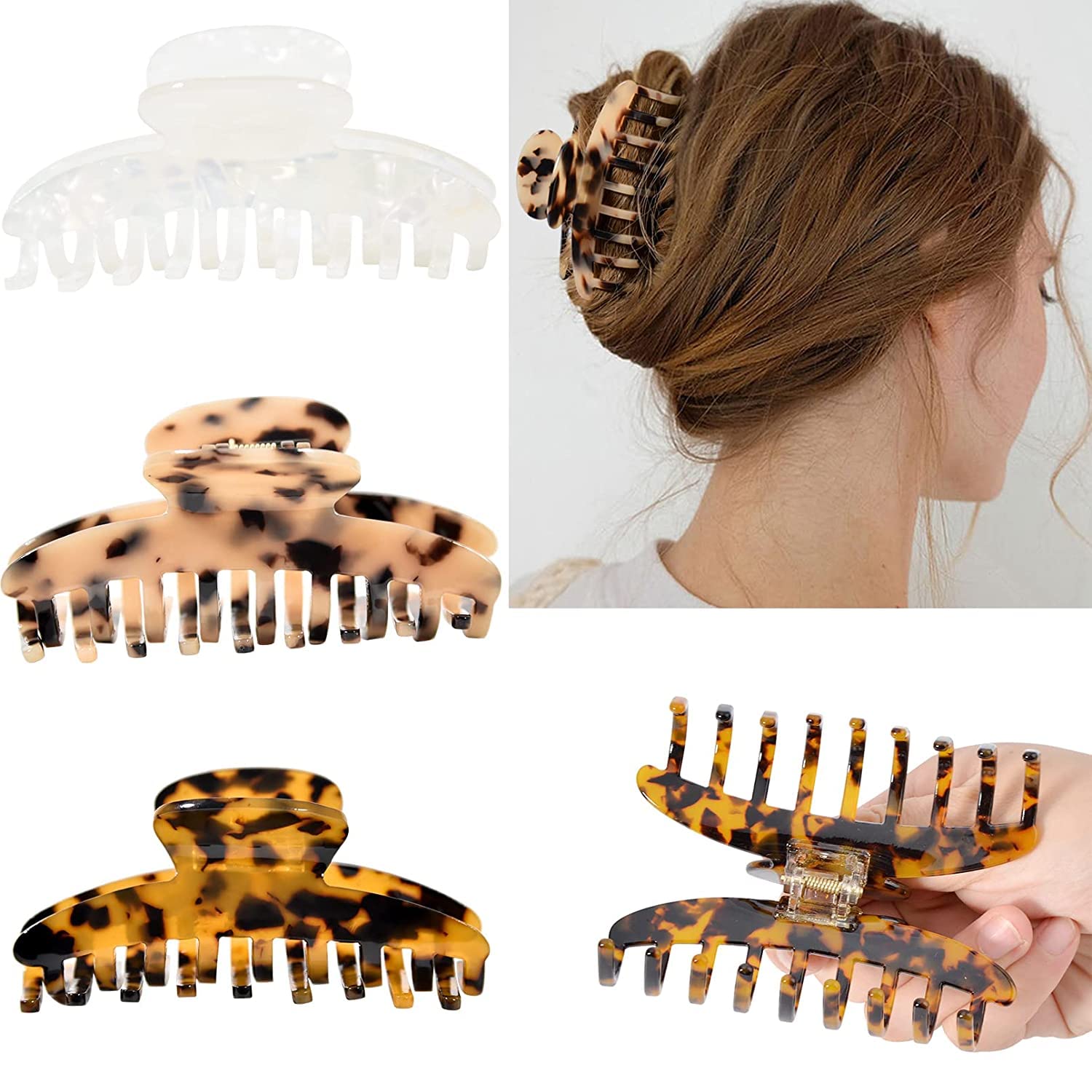 3 CLAW CLIP STYLES FOR LONG & THICK HAIR 