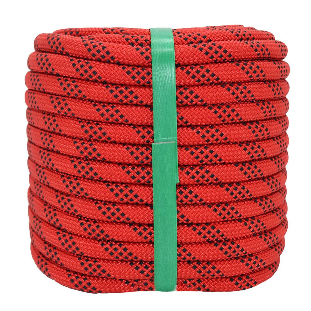 YUZENET Braided Polyester Arborist Rigging Rope (3/8inch X 100feet) High  Strength Outdoor Rope for Rock Climbing Hiking Camping Swing, Red/Black