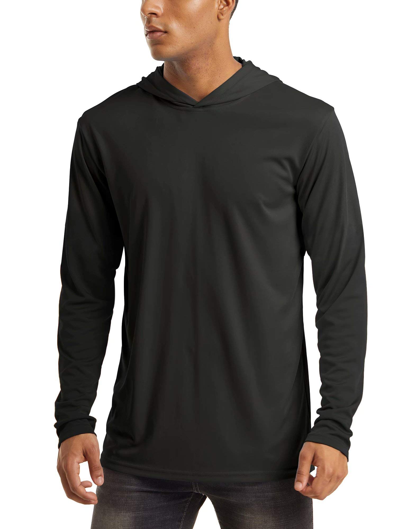 MAGCOMSEN Men's Long Sleeve Sun Shirts UPF 50+ Tees 1/4 Zip Up Fishing Running Rash Guard T-shirts Outdoor Shirt