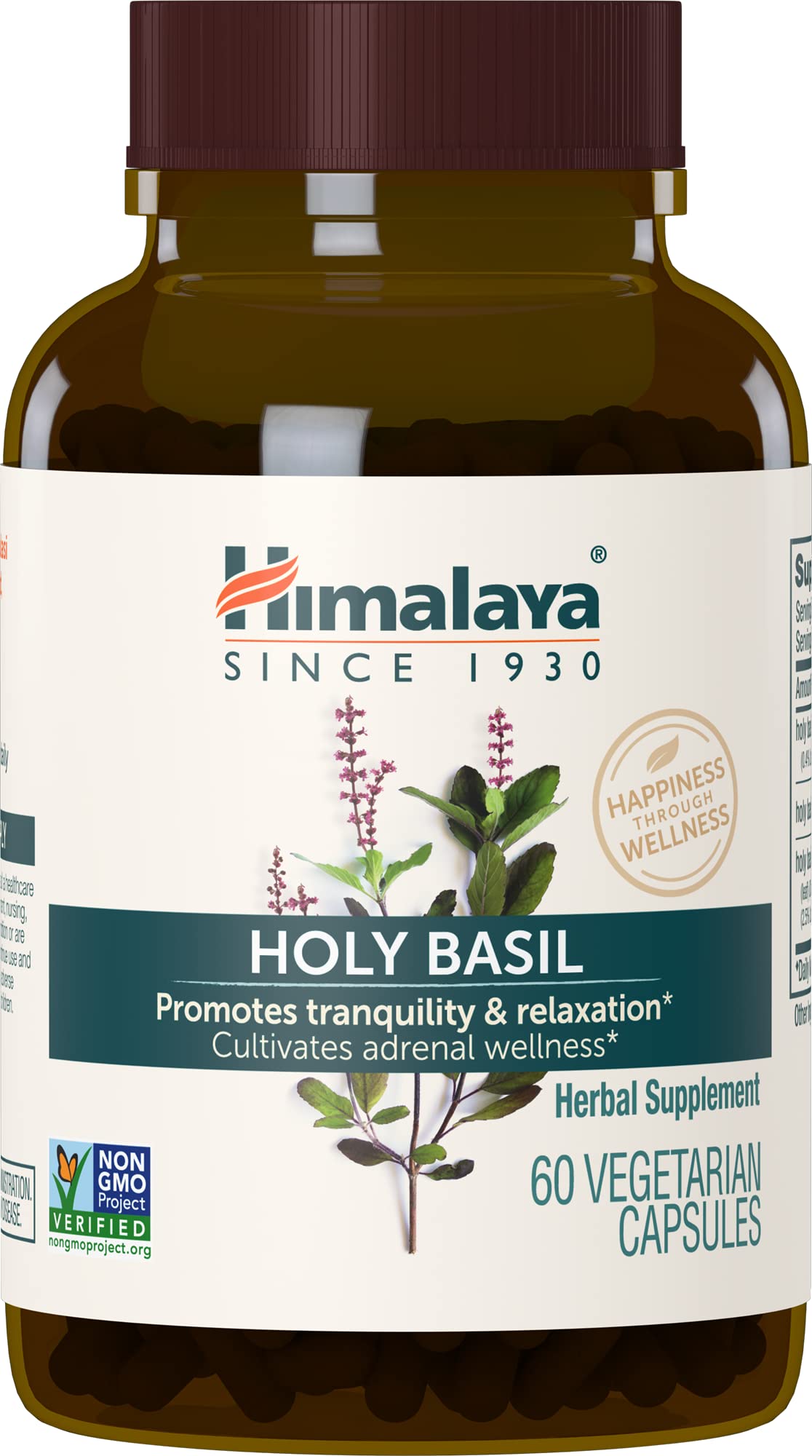 Himalaya Holy Basil Tulsi 1 Month Supply USDA Organic Non GMO