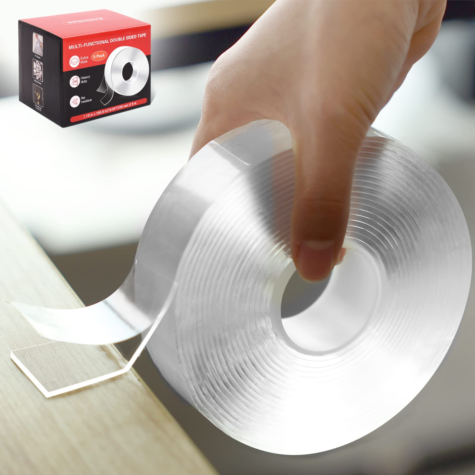 Pre-Cut Nano Double-Sided Adhesive Pads-The Versatile Solution for Mounting  Item
