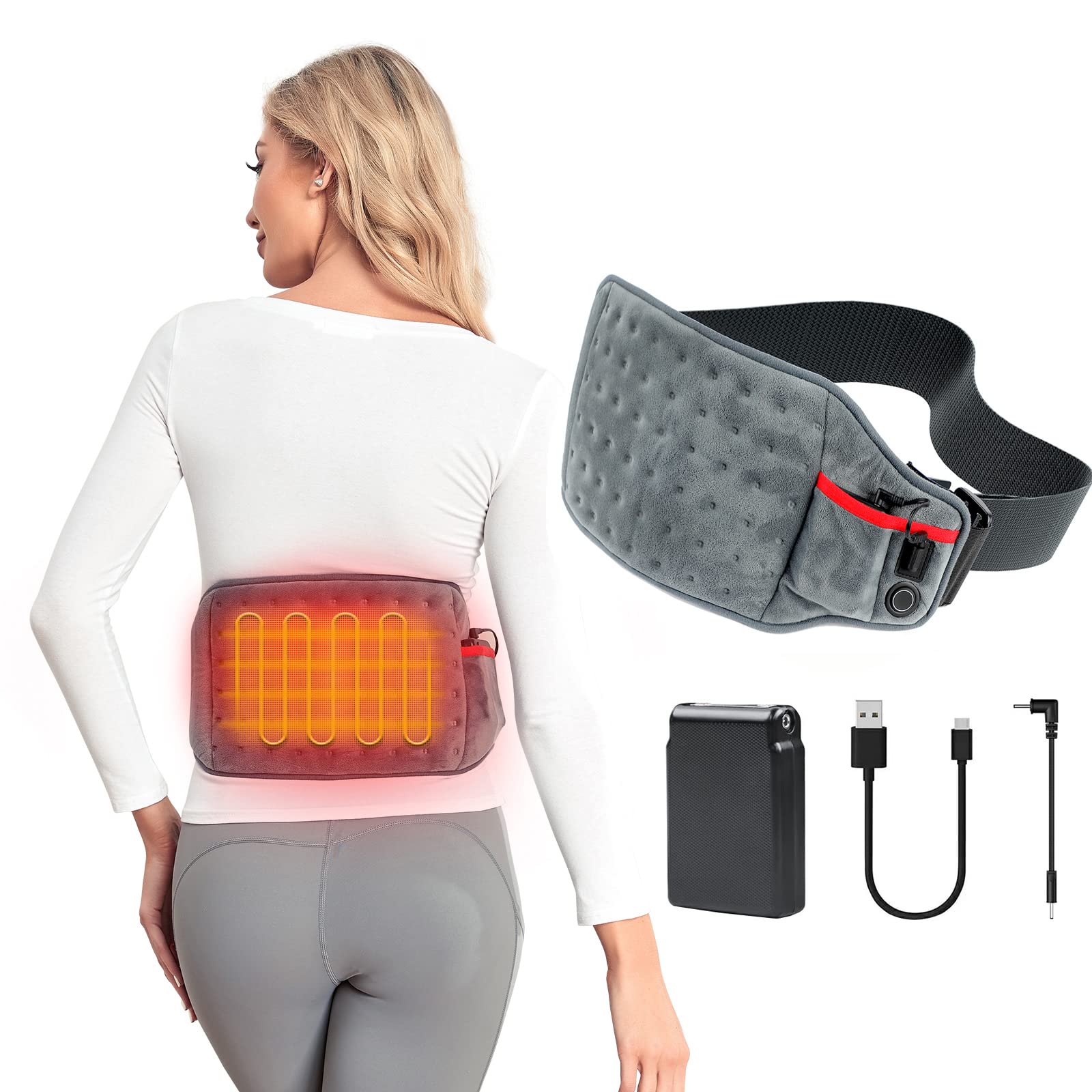 Hot Belt Waist Pack for Back Pain Relief Back Warmer - China Hot Belt Waist  and Back Heat Wrap price