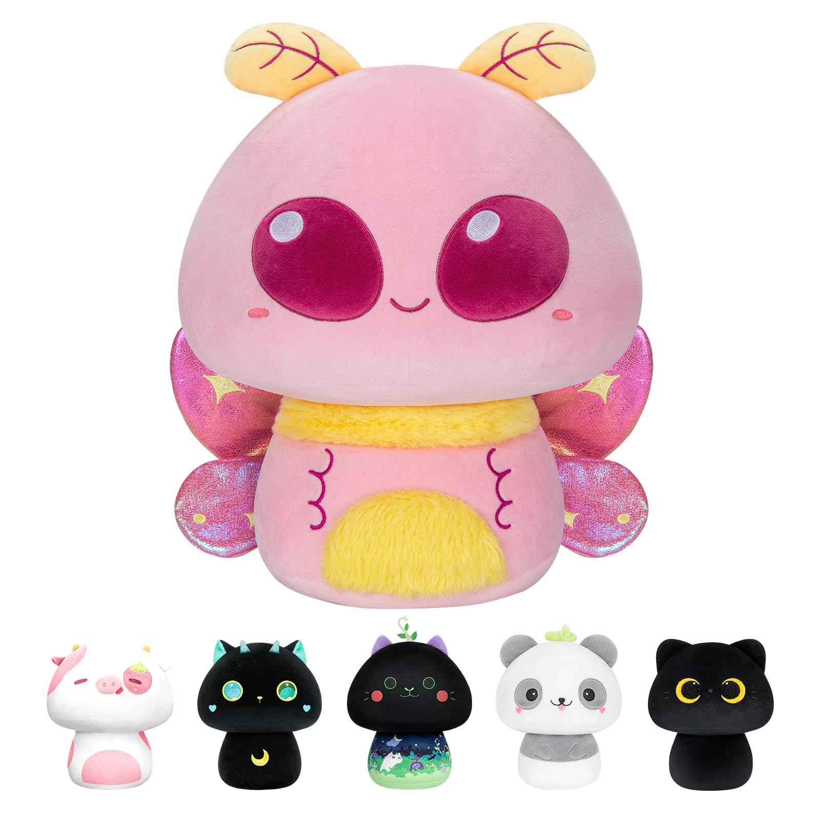 Mewaii 8” Mushroom Plush, Cute Black Axolotl Plush Pillow Soft Plushies  Squishy Pillow, Cat Stuffed Animals Kawaii Plush Toys Decoration Gift for  Girls Boys price in Saudi Arabia,  Saudi Arabia