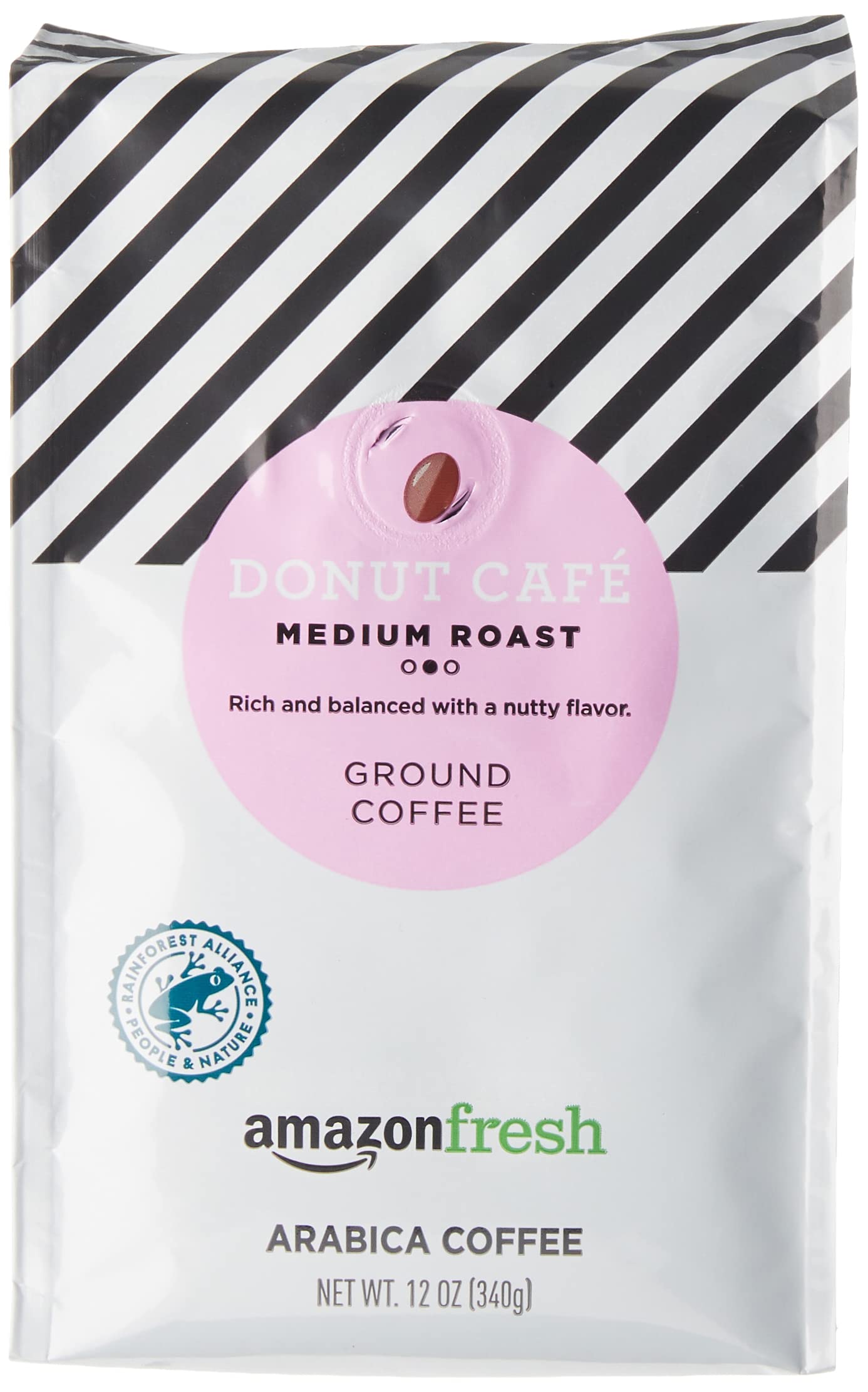 Pink Coffee, Pink Blend, Medium-Dark Roast, Whole Bean Coffee, 17 oz, Arabica Beans, Premium Quality, Roasted and Packed in USA