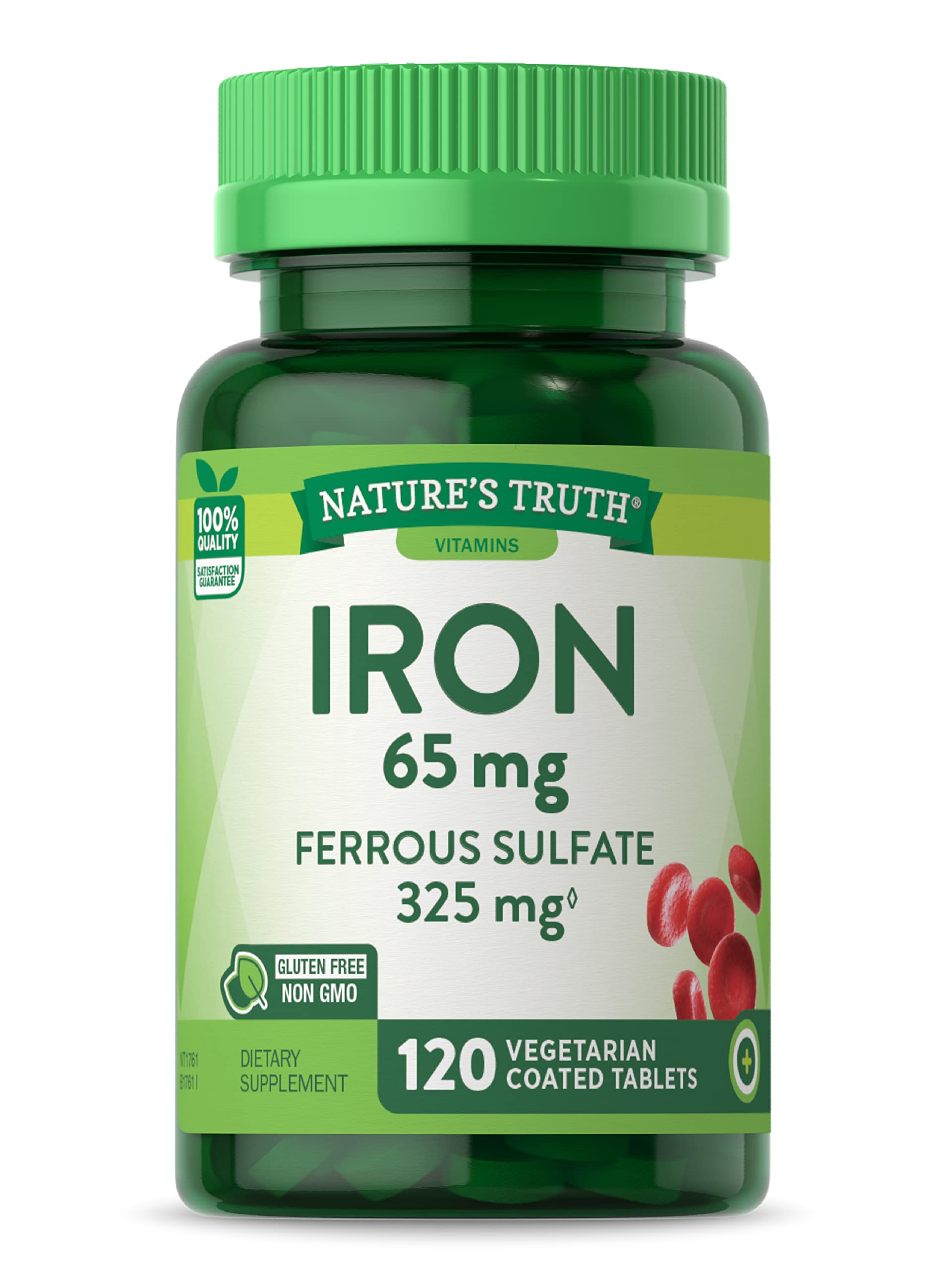 Nature's Truth Iron 65 mg 120 Coated Tablets