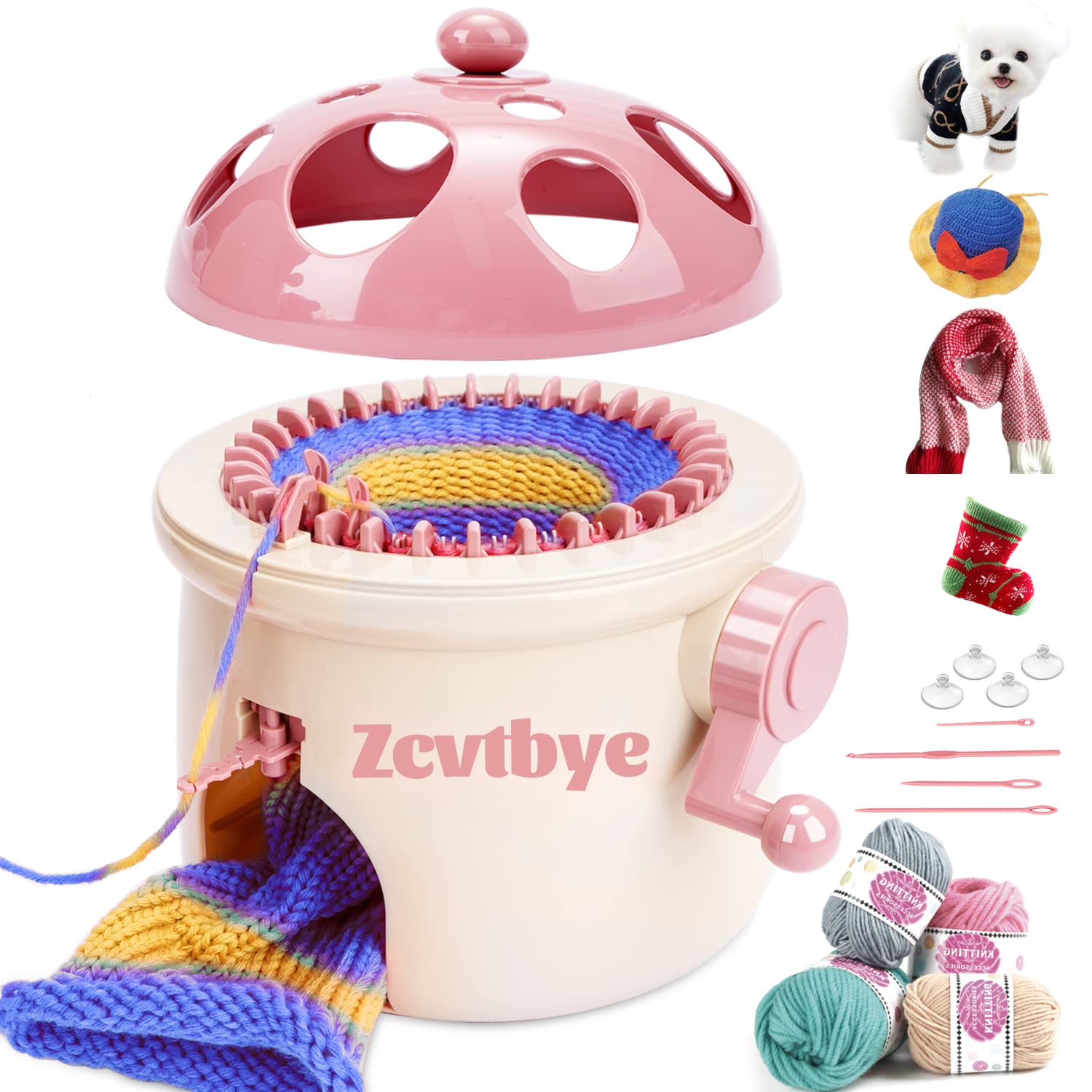  Umootek Knitting Machine, Knitting Board Rotating Double  Loom,Smart Weaving Loom Round Knitting Machines, 22 Needles Knitting  Machines Weaving Loom Kit for Adults and Kids : Arts, Crafts & Sewing