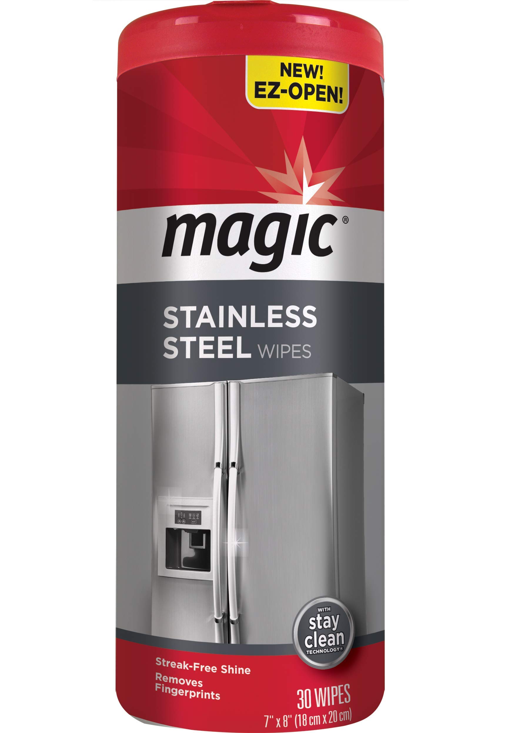 Magic Stainless Steel Wipes - Removes Fingerprints, Residue, Water