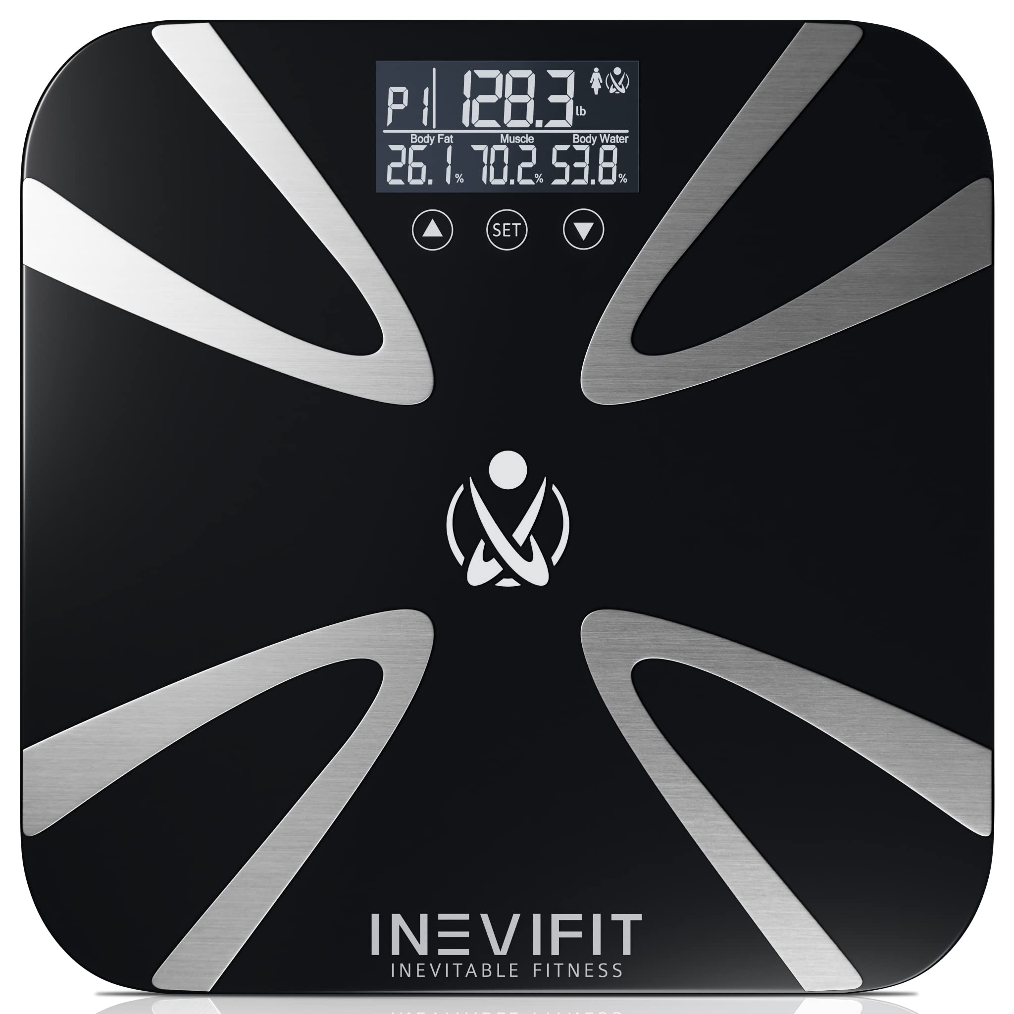 INEVIFIT Bathroom Scale, Highly Accurate Digital Bathroom Body Scale, Measures Weight for