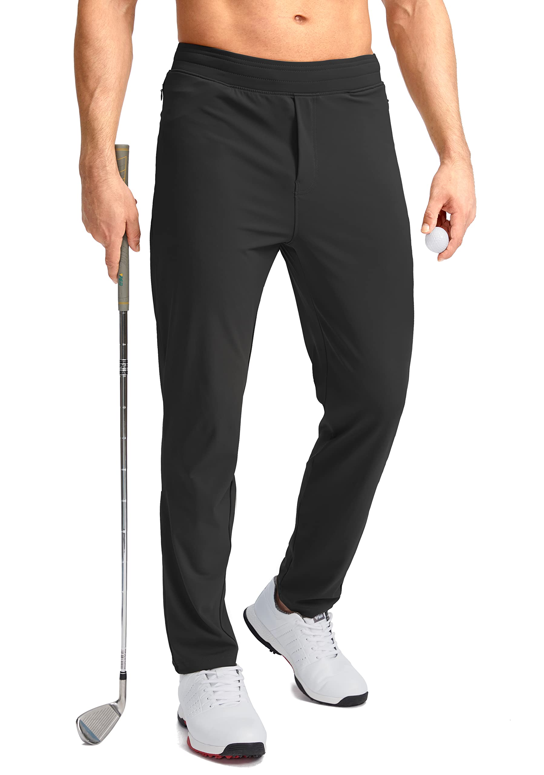  Pudolla Men's Golf Pants Stretch Sweatpants with