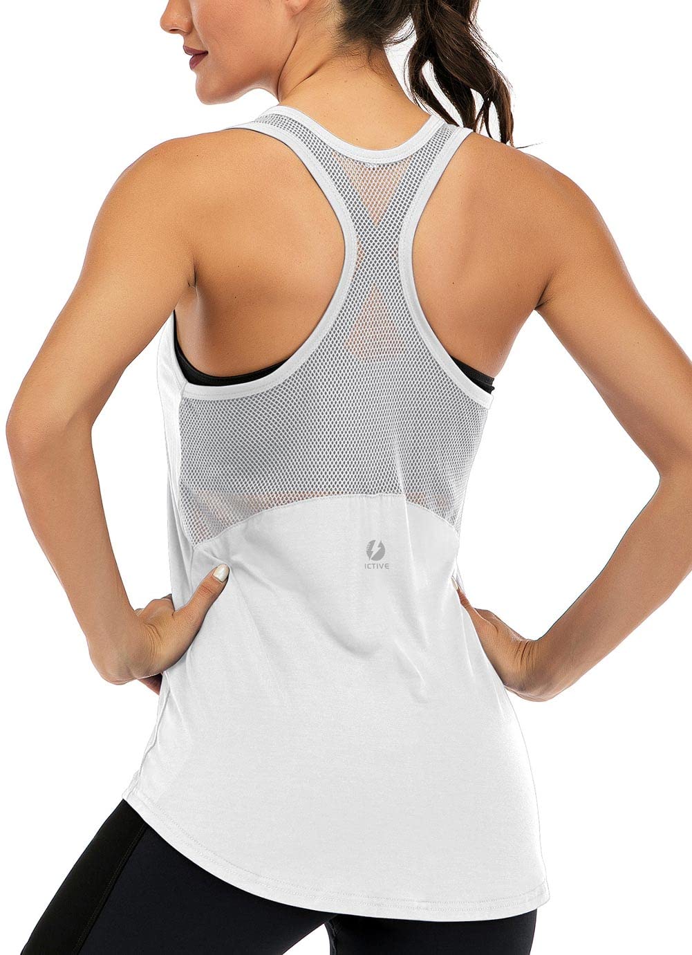 Workout Tank Tops for Women Loose Fit Yoga Tops for Women Running Tank Tops  Racerback Tank Tops Backless Muscle Tank 