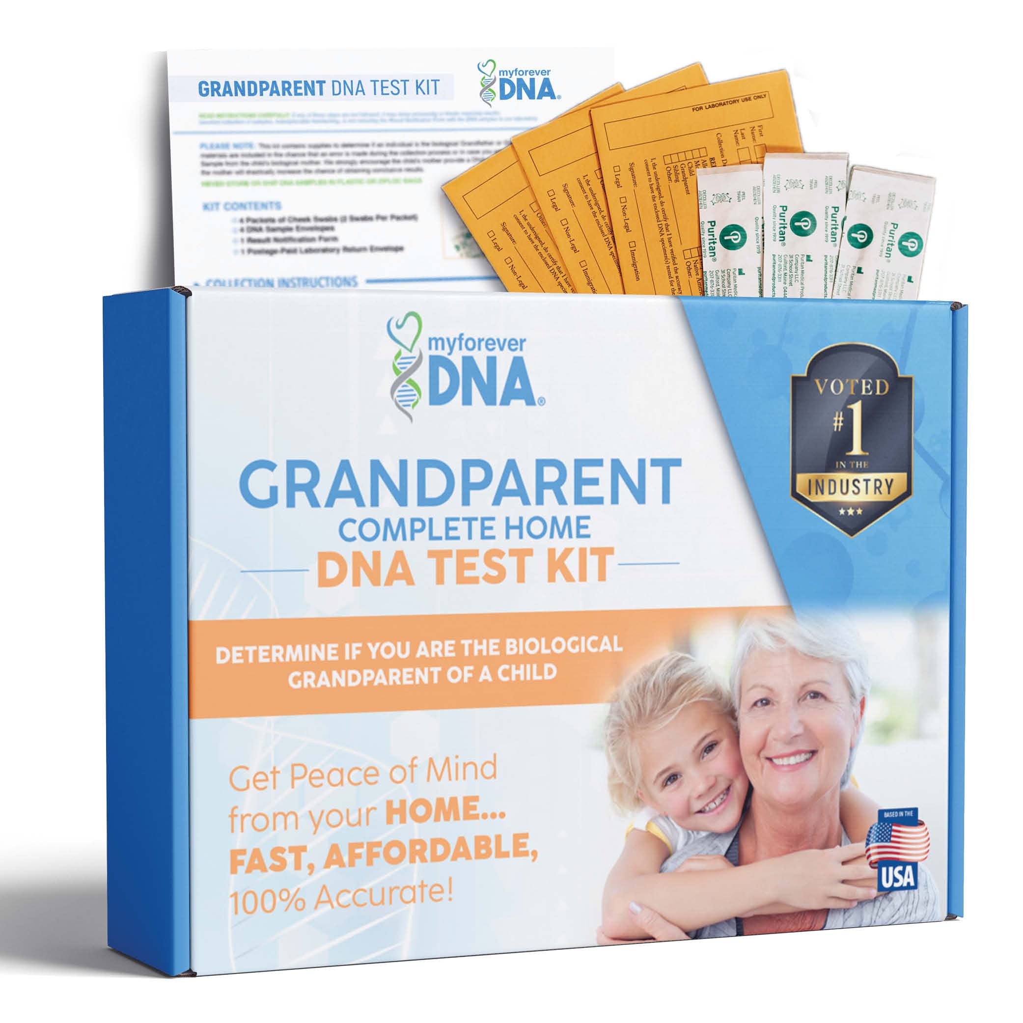 My Forever DNA - Grandparent DNA Test Kit Includes All Lab Fees ...