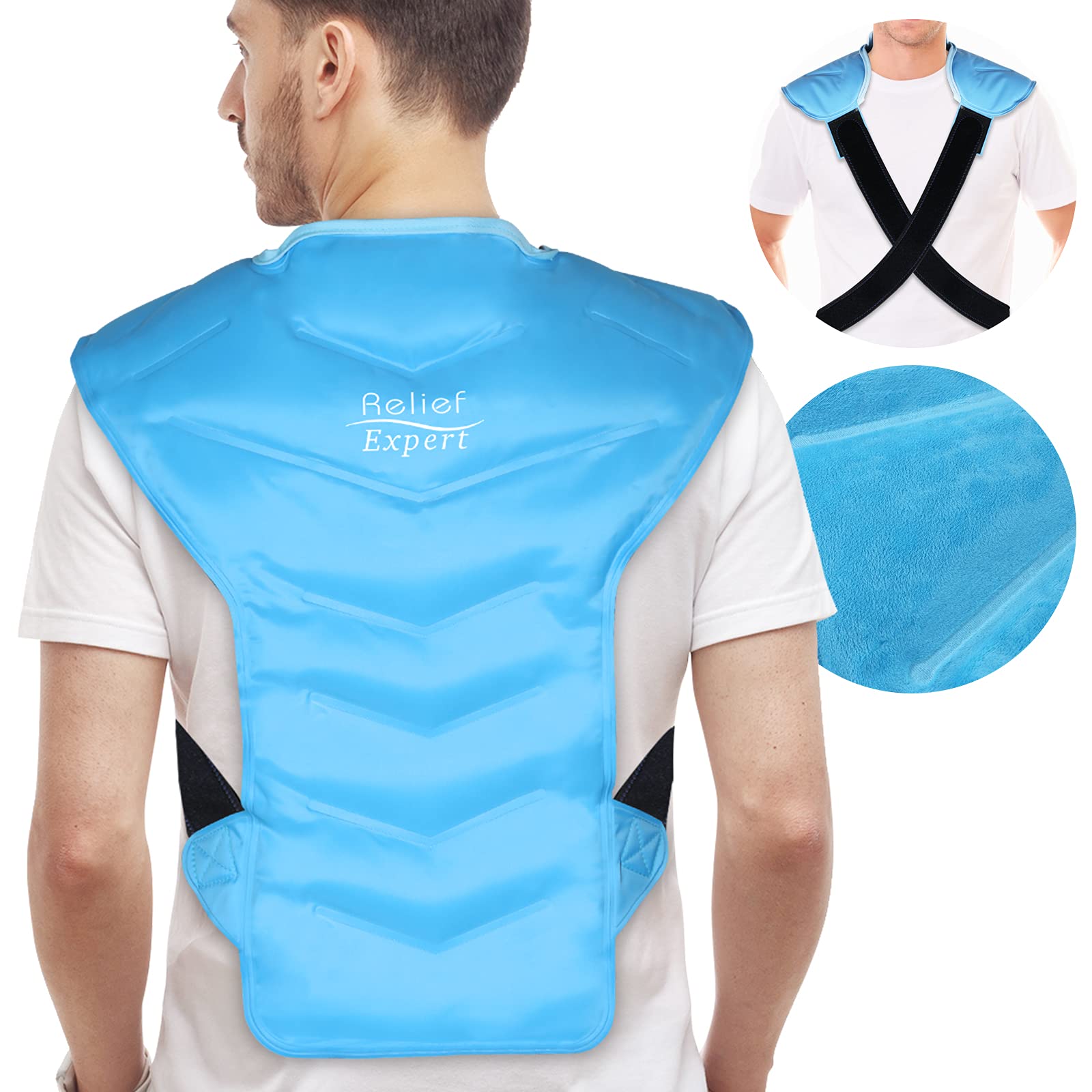 Relief Expert Extra Large Back Ice Pack (13”x21”) - Reusable Ice