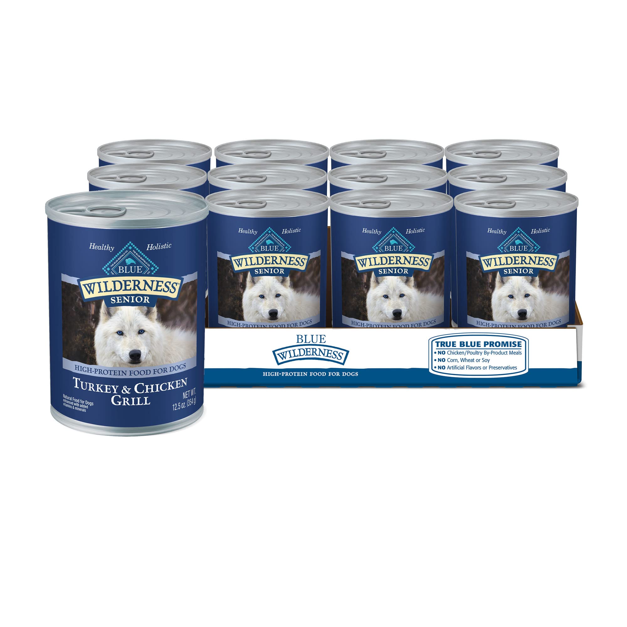 Blue Buffalo Wilderness High Protein Natural Senior Wet Dog Food