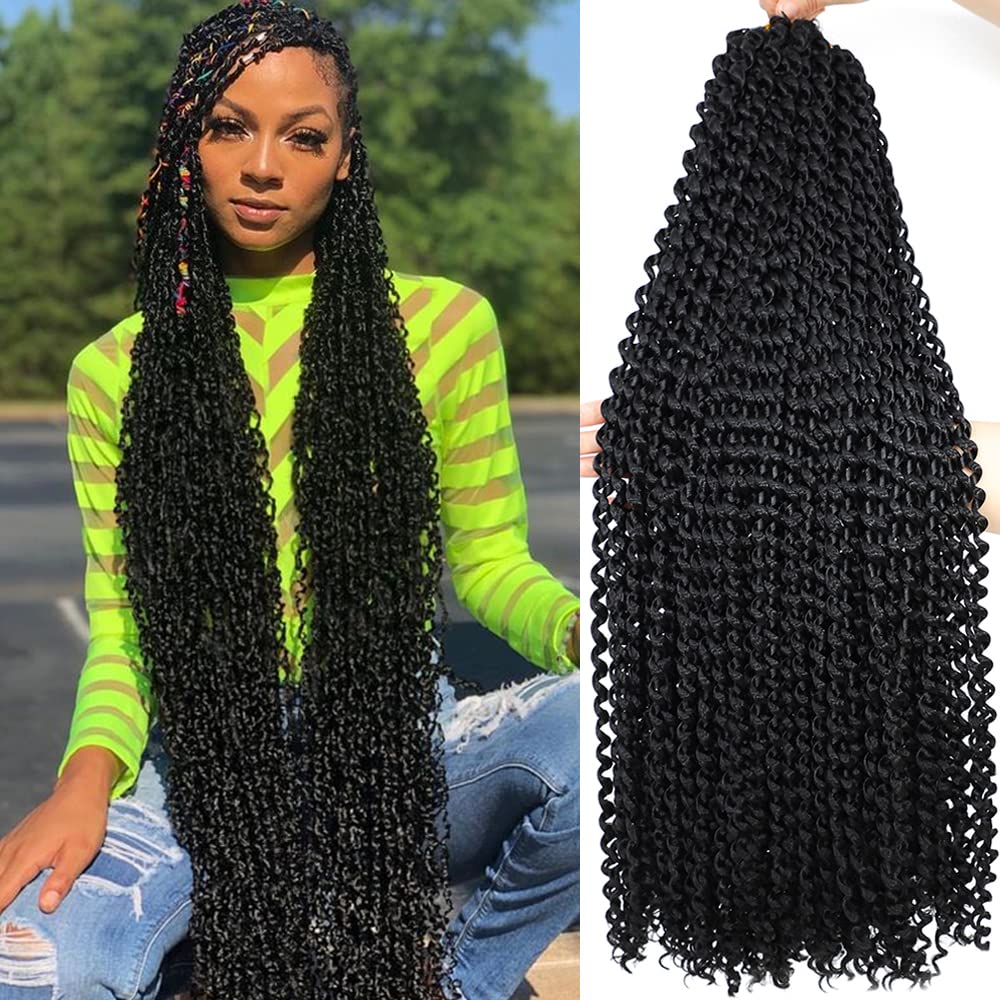 Passion Twist Hair 30 Inch: Freetress Water Wave Crochet Hair for
