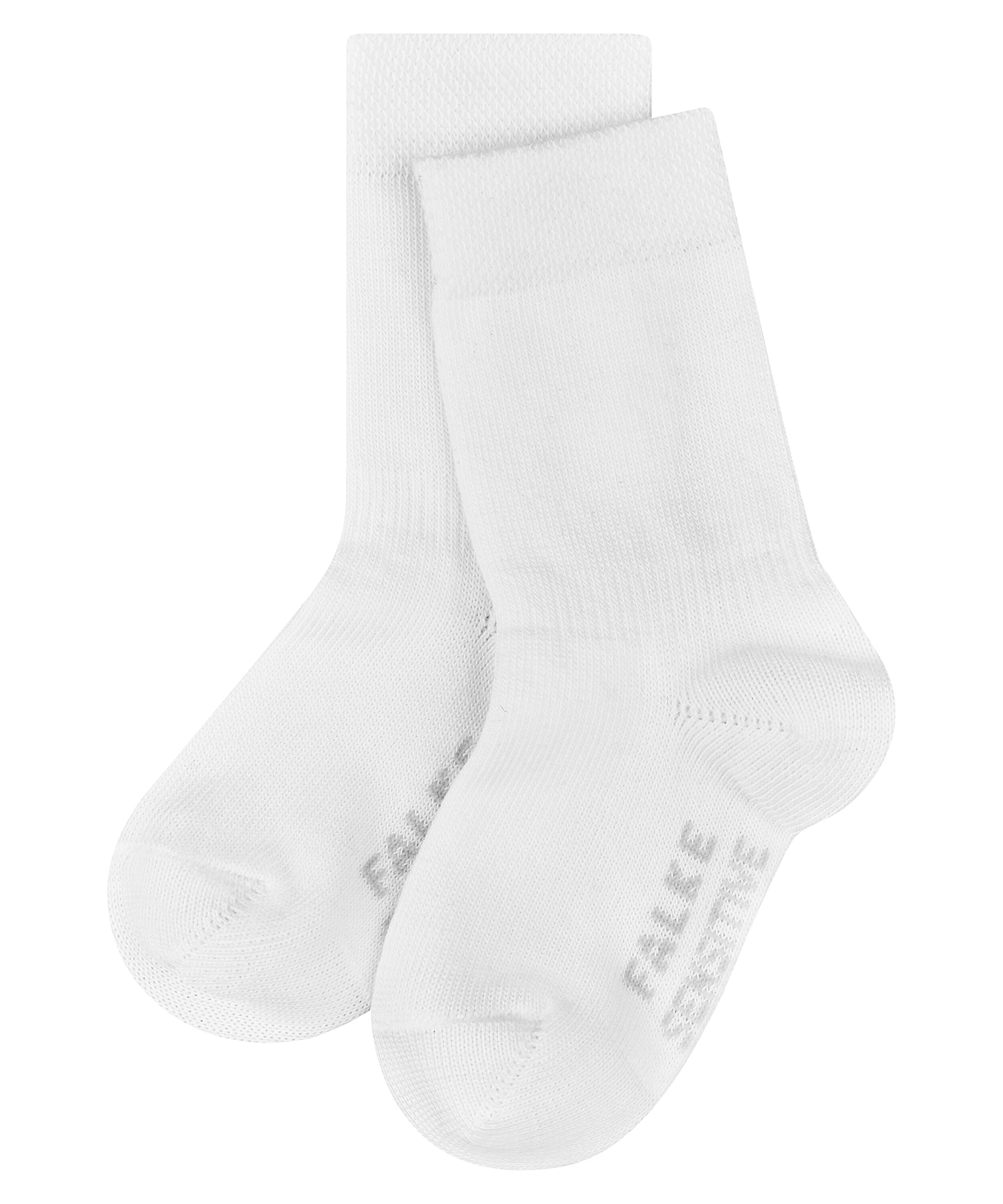 FALKE Unisex Baby Cotton Soft-Top Socks With Gentle Grip On Leg With  Elasticated ZOne In Ankle Area For A Better Fit Blue Pink More Colours 1  Pair Sensitive 6-12 Months White (White 2000)