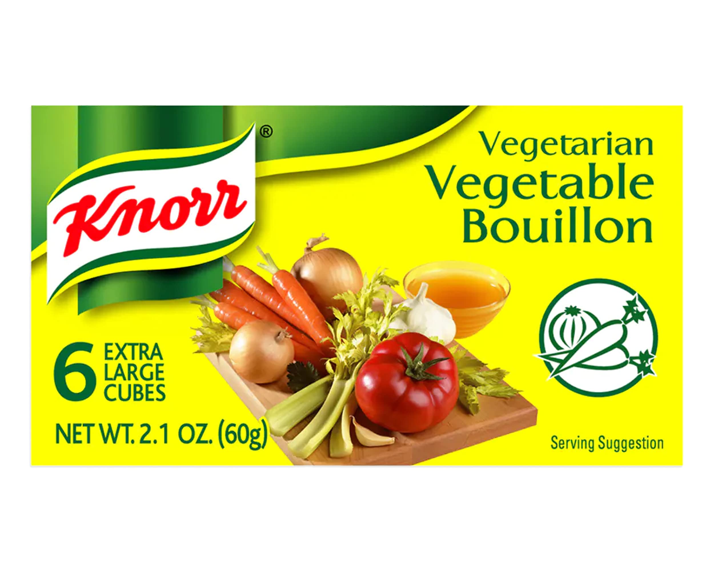 Knorr Cube Bouillon, Vegetable, 6 cubes, 2.1 oz