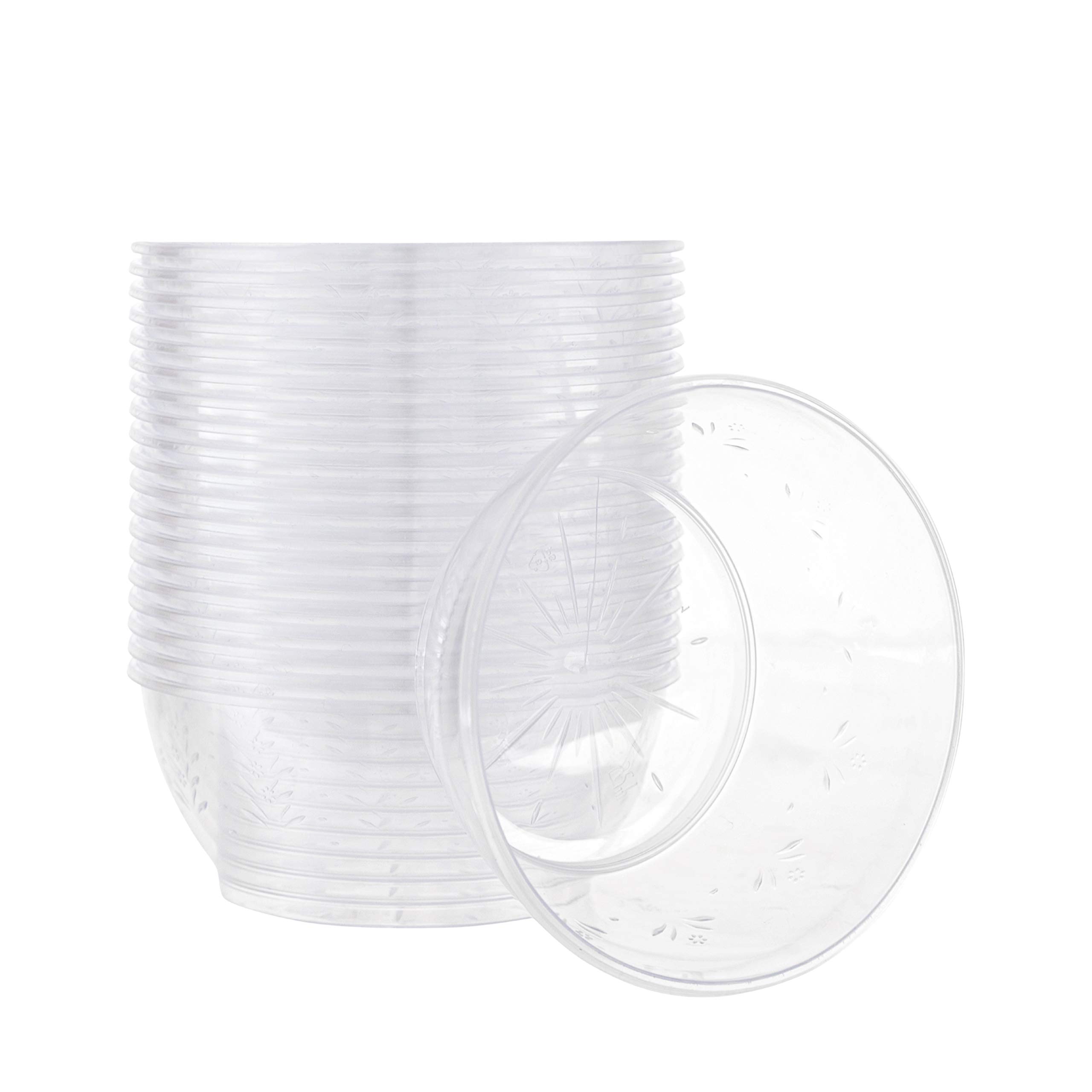 Choice Crystal 6 oz. Clear Plastic Bowl - 20/Pack