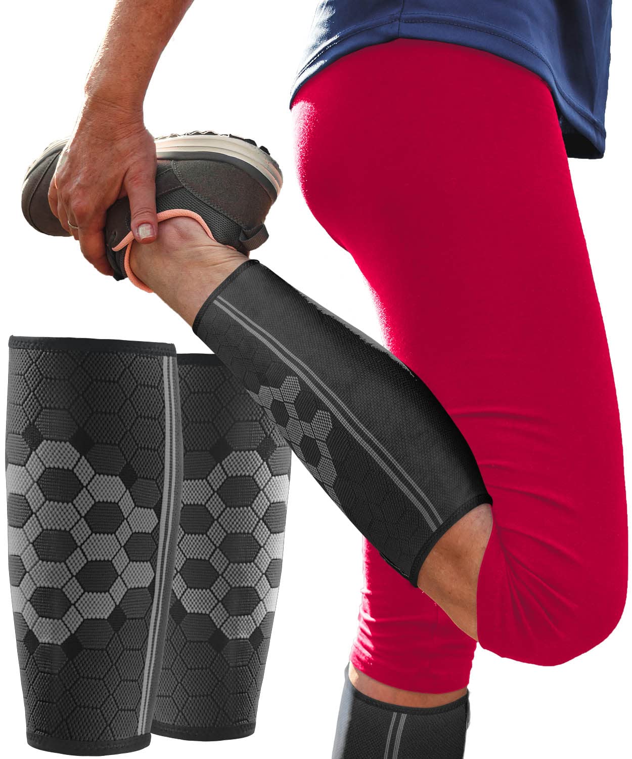 JUUMMP 1Pcs Calf Compression Sleeve Leg Compression Socks Strong Calf  Support for Men Women Vein Calf Pain Relief Calf Guards