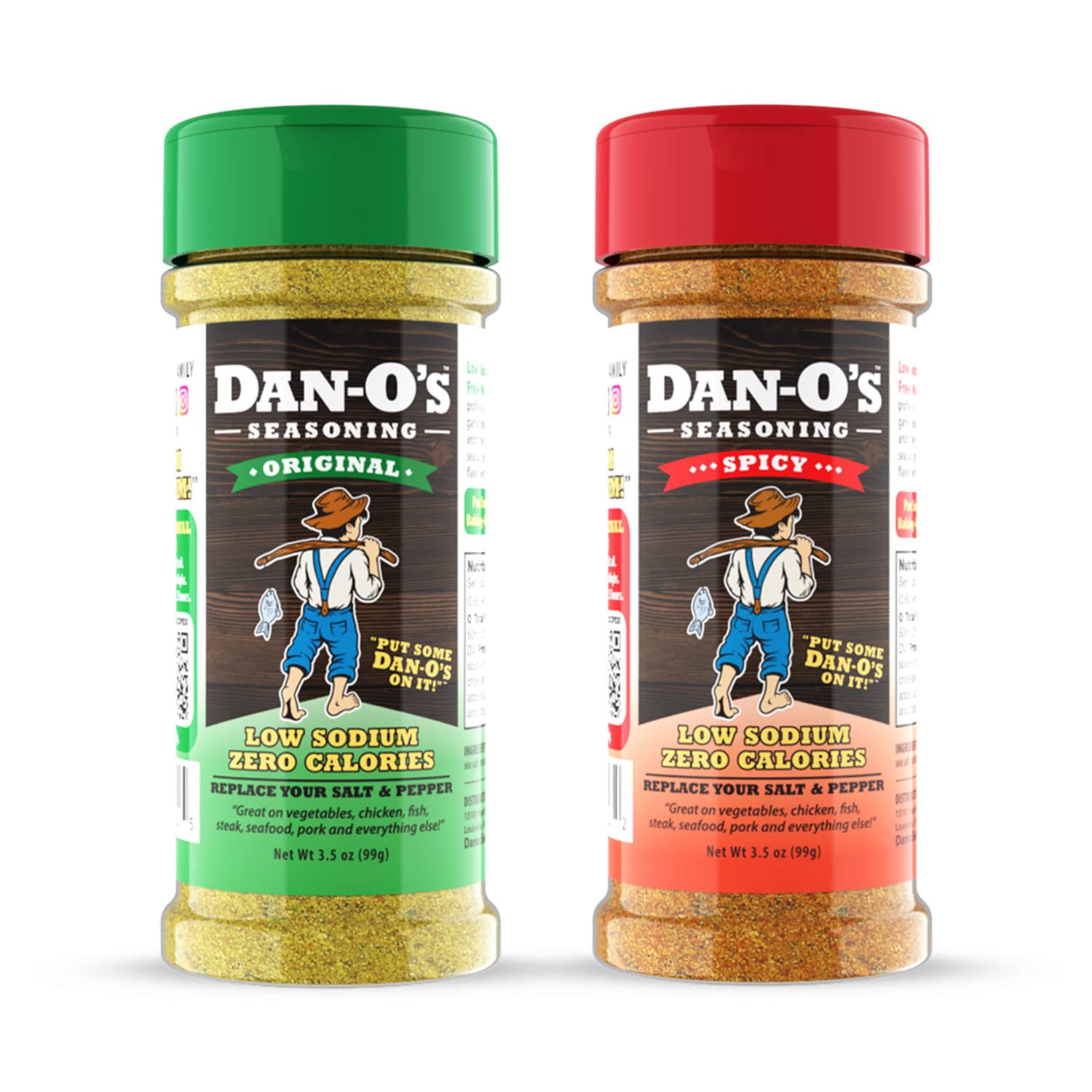 Dan-O's Seasoning Starter Pack - All Natural, Low Sodium, No Sugar, No MSG  -Two