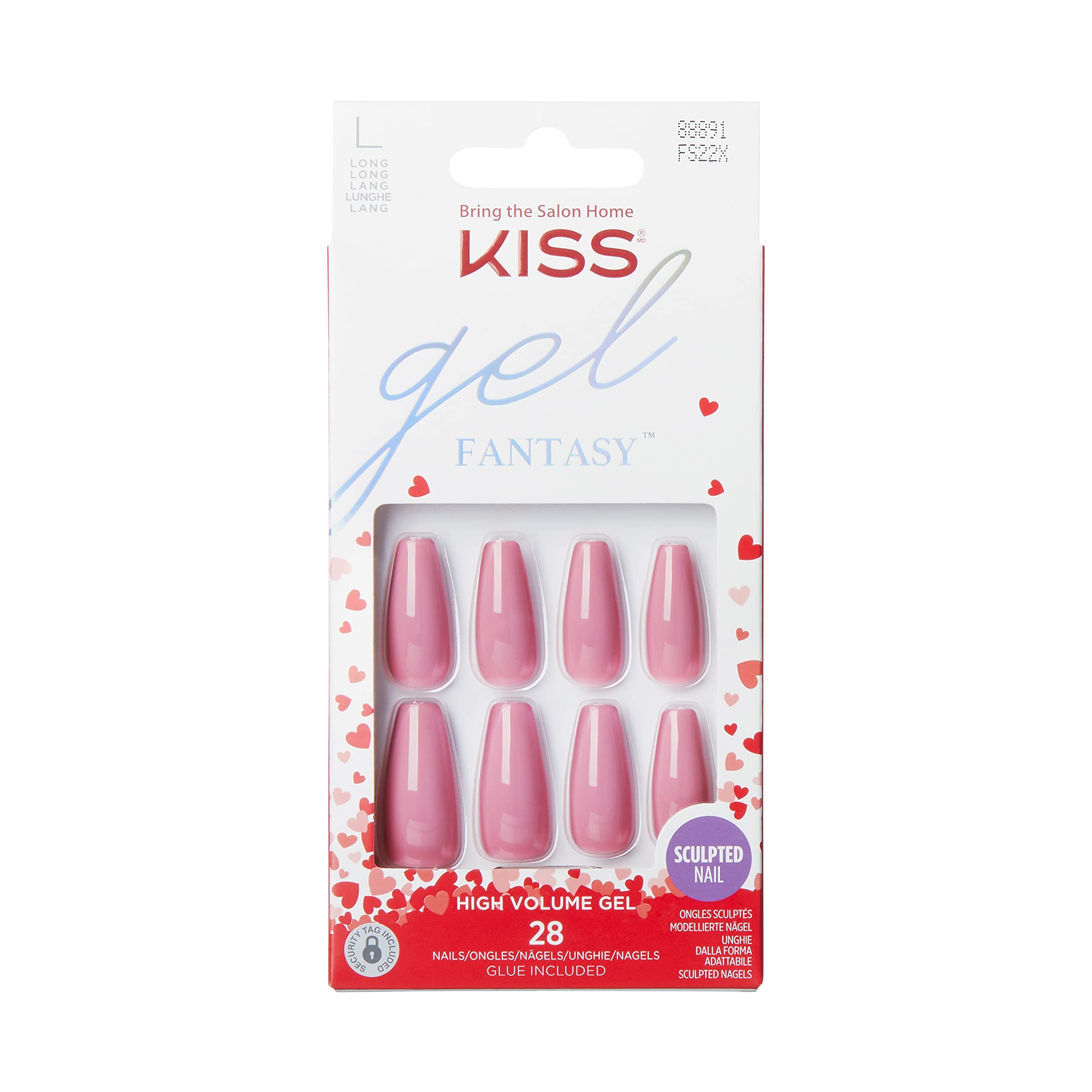 KISS Gel Fantasy Valentine s Day Sculpted Nails Flower Bouquet 28 Count