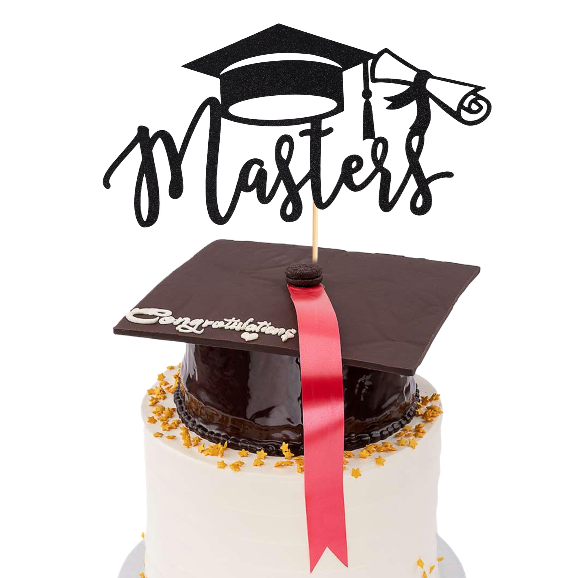 Arthsdite 1Pc Masters Cake Topper 2024 Graduation Cake Topper Congrats ...