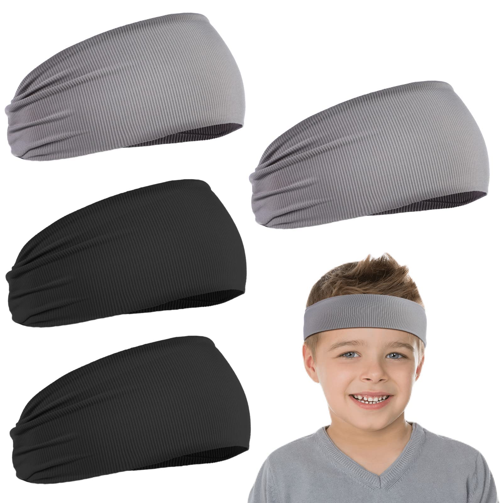 Sporty Men's Headbands - Set of 4