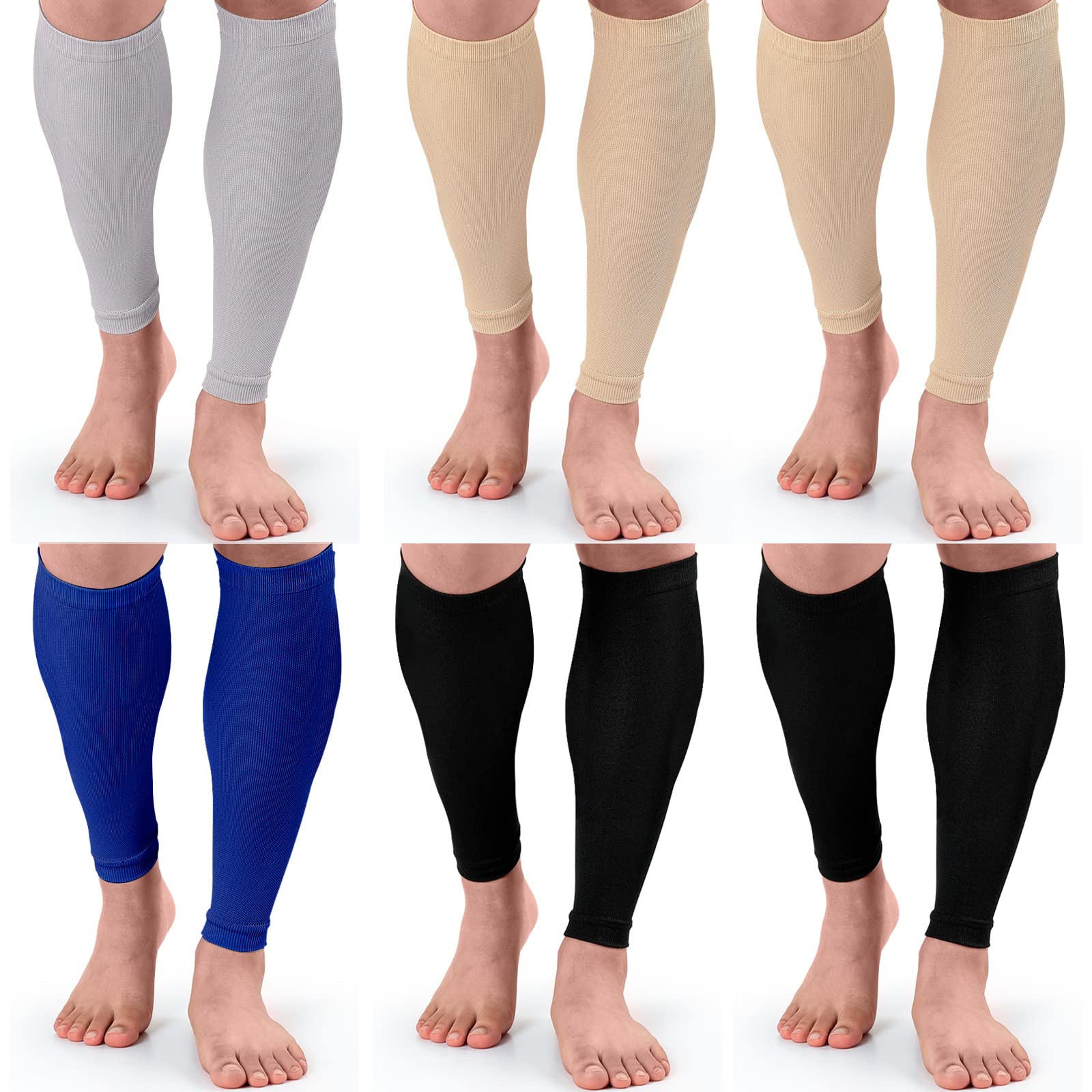 Calf Compression Sleeves for Men Women, Footless Compression Socks