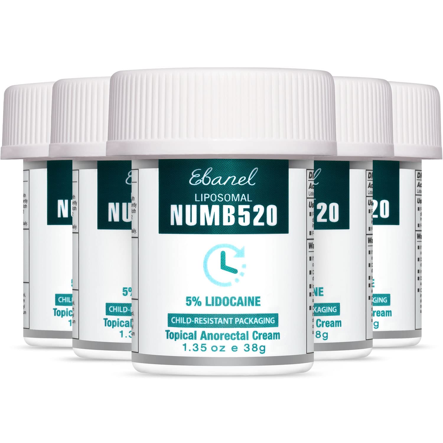 Ebanel 5% Lidocaine Numbing Cream Maximum Strength Liposomal