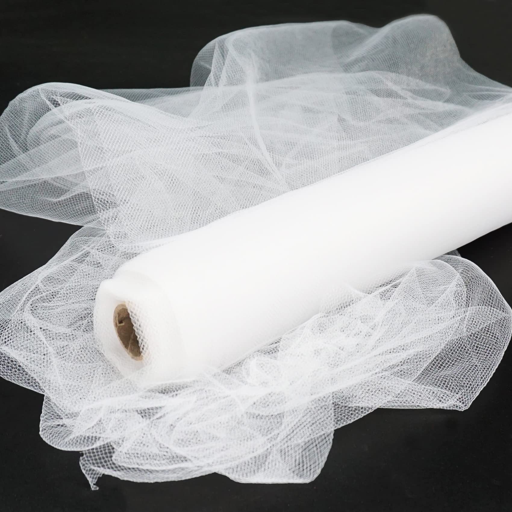6 Shimmer Tulle Fabric Roll For Crafts, Wedding, Pary Decorations, Gifts -  Off-White 25 Yards