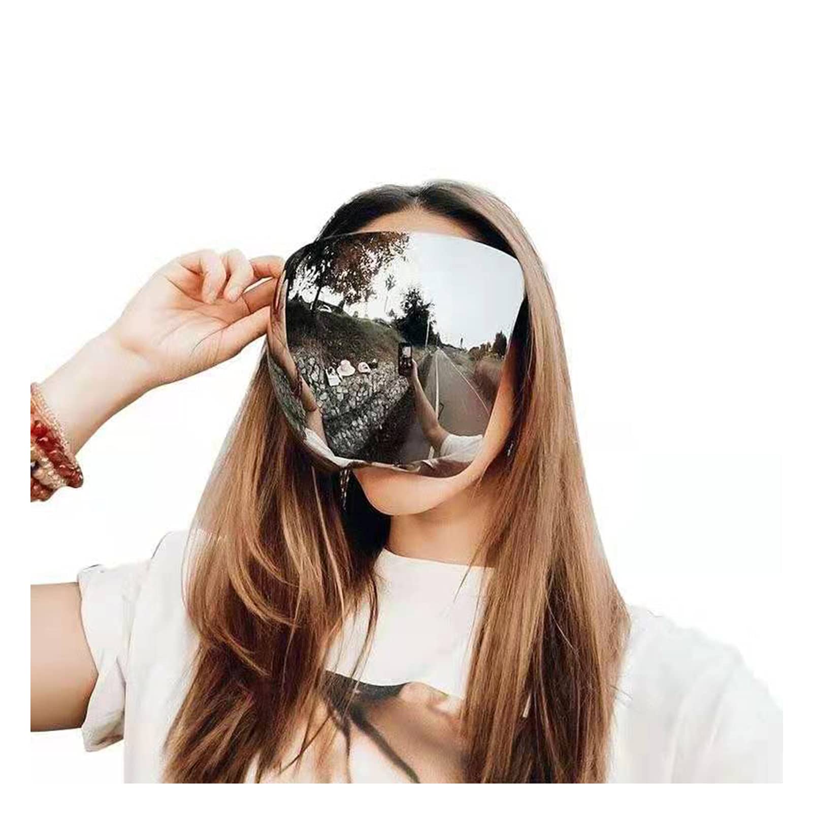 Meeyeet Oversized Huge Big Mask Shield Full Face Polarized Large Mirror  Sunglasses, Multi-Color Detachable Nose