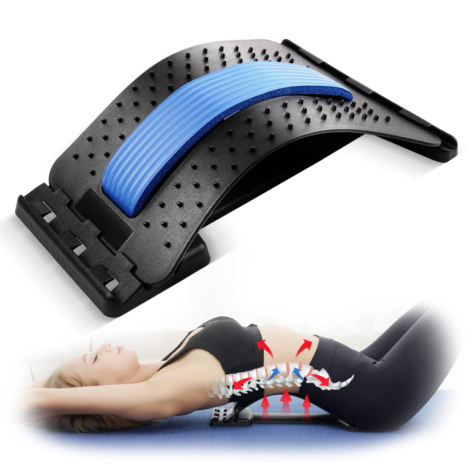 Back Massager Stretcher Orthopedic Support Pain Relief Device Upper Lower  Spine