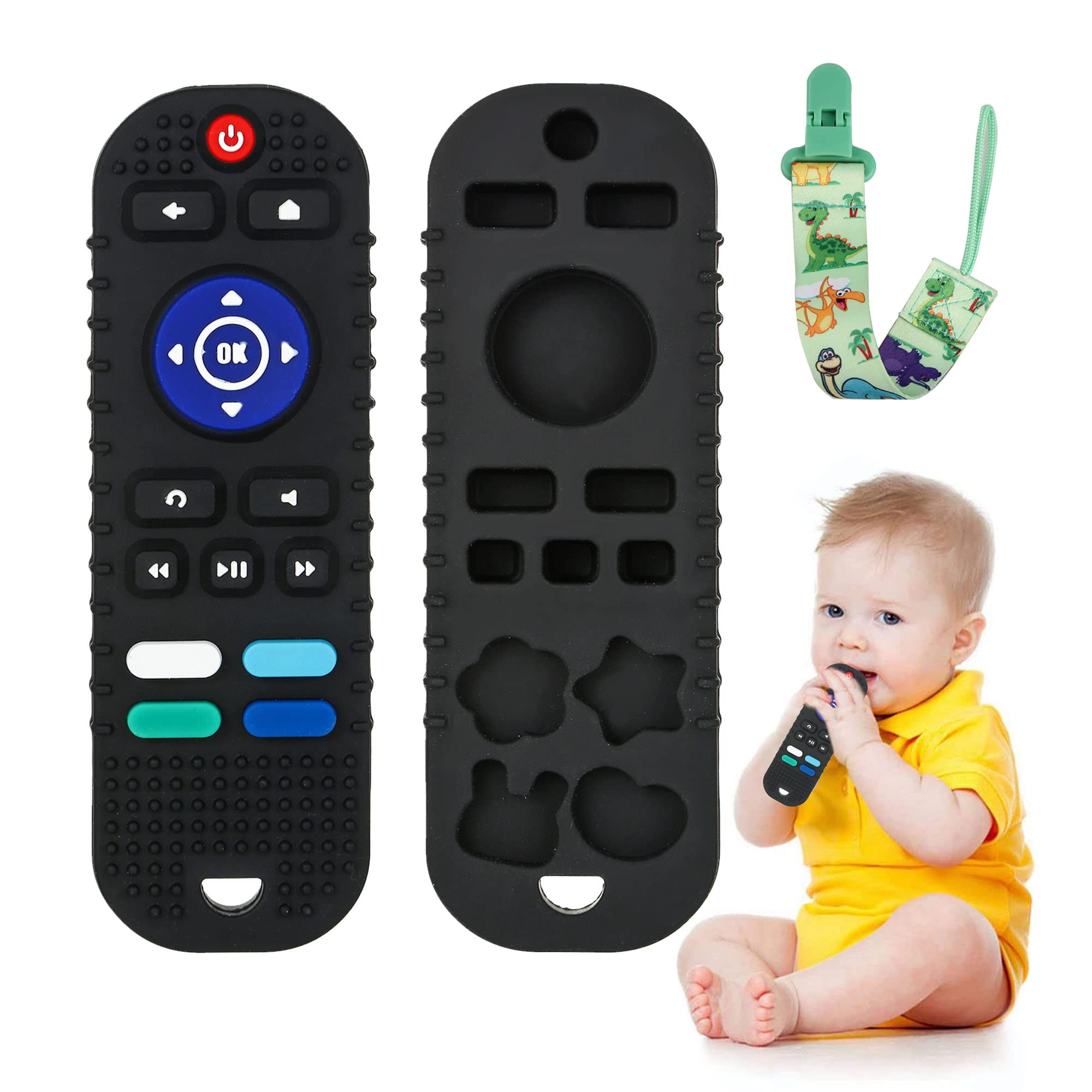 Baby Teething Toy TV Remote Control Shape Chew Toys Soothe