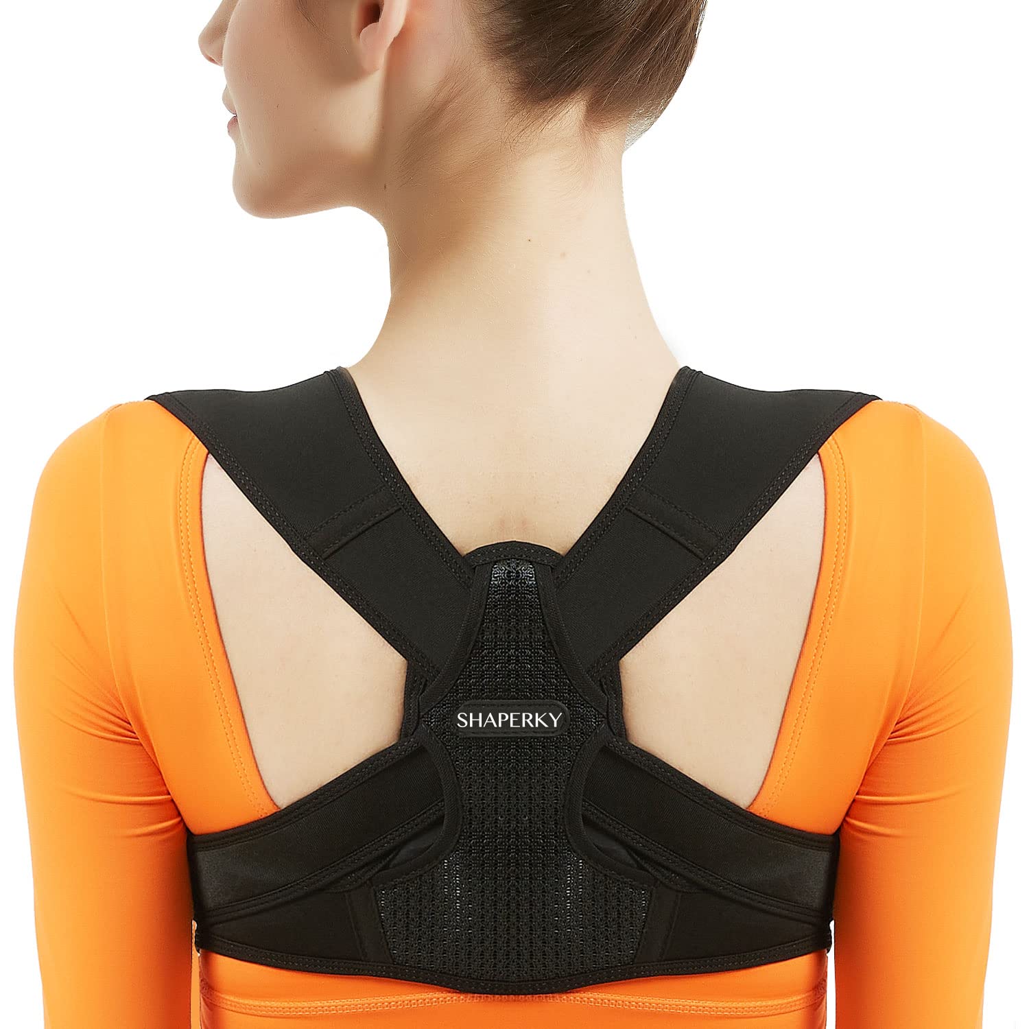 Comfy Brace Posture Corrector-Back Brace for Men and Women- Fully Adjustable  Straightener for Mid, Upper Spine Support- Neck, Shoulder, Clavicle and  Back Pain Relief-Breathable, : : Health & Personal Care
