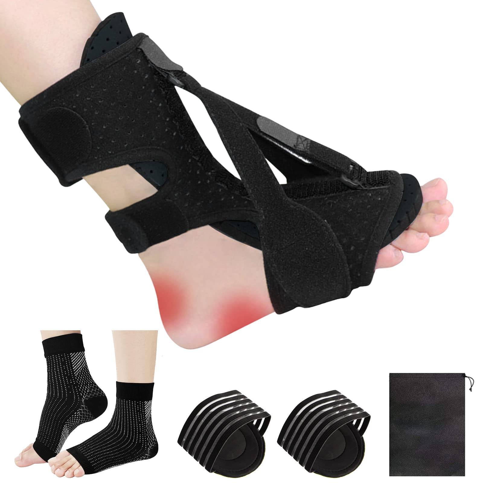 Plantar Fasciitis Night Splint Adjustable Foot Orthotic Brace