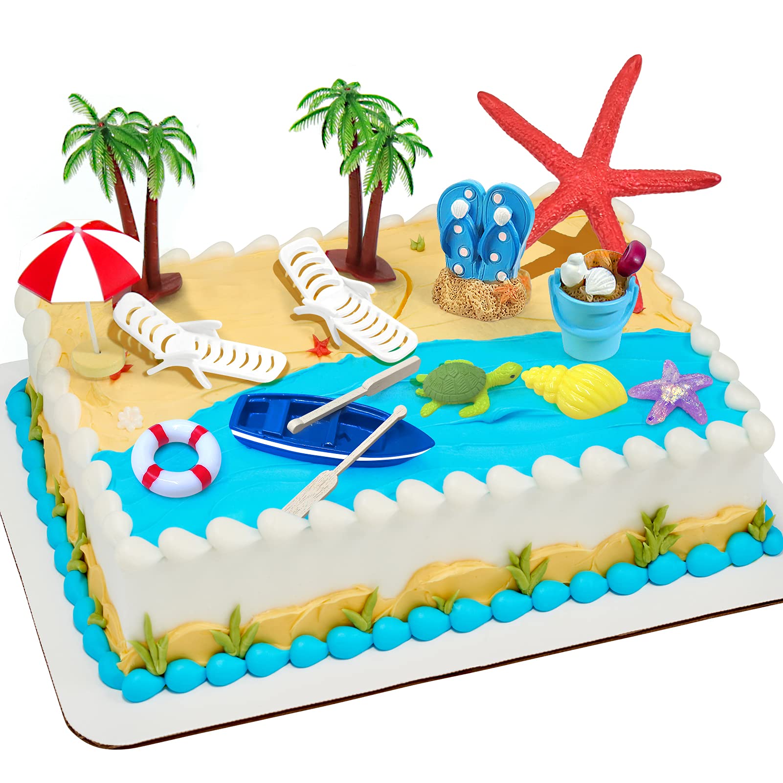 Happy Pineapple Luau Happy Birthday Cake Decoration Banner Cake Topper –  CakeSupplyShop