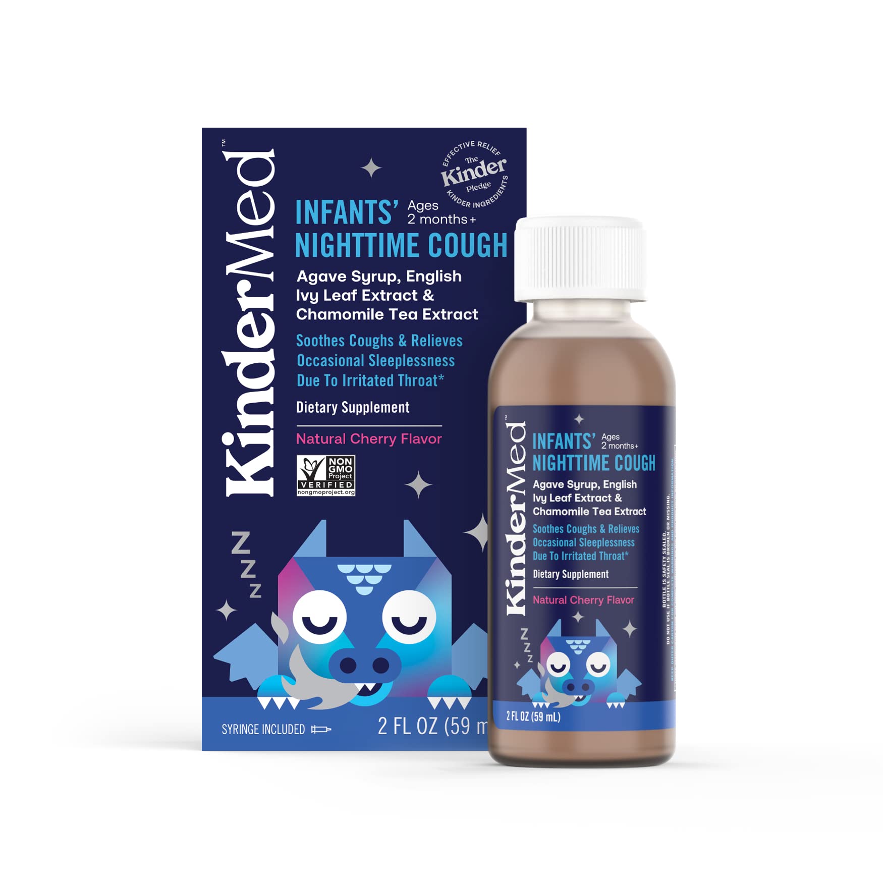 KinderMed Infants' Nighttime Cough Made with Organic Agave Syrup