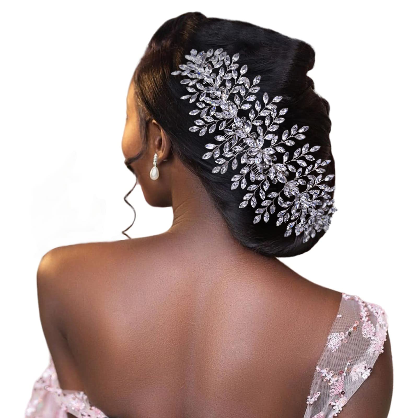  ZHENM Wedding Headband for Brides Bridal Headpieces for Wedding  Rhinestone Bridal Hair Accessories(Golden) : Beauty & Personal Care