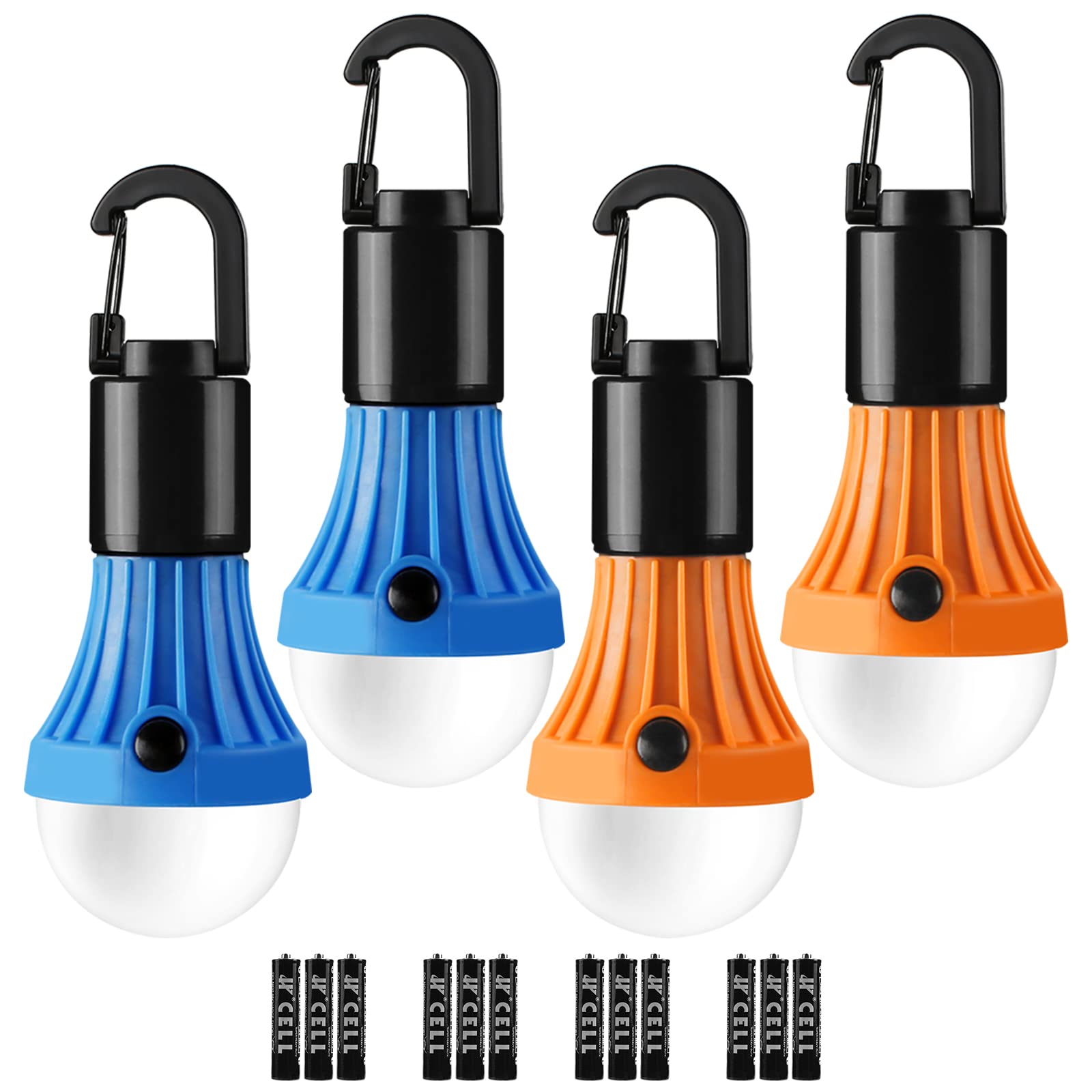 4 Pack Rechargeable Light Bulbs Emergency Lights for Home Power Failure  Camping