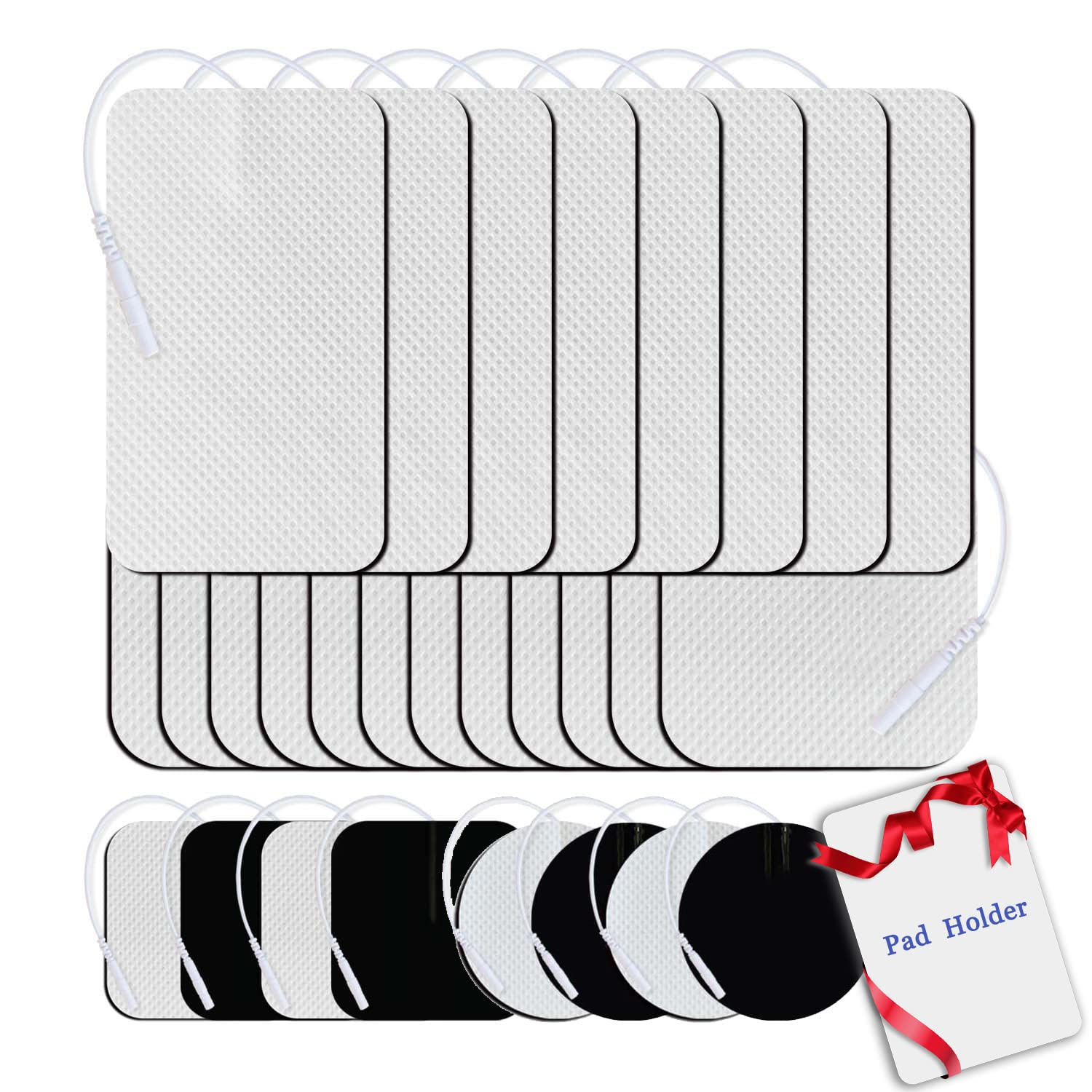 Discount TENS, EMPI Compatible TENS Electrodes, 8 Premium Replacement Pads  for EMPI TENS Units. (2 inch x 4inch)