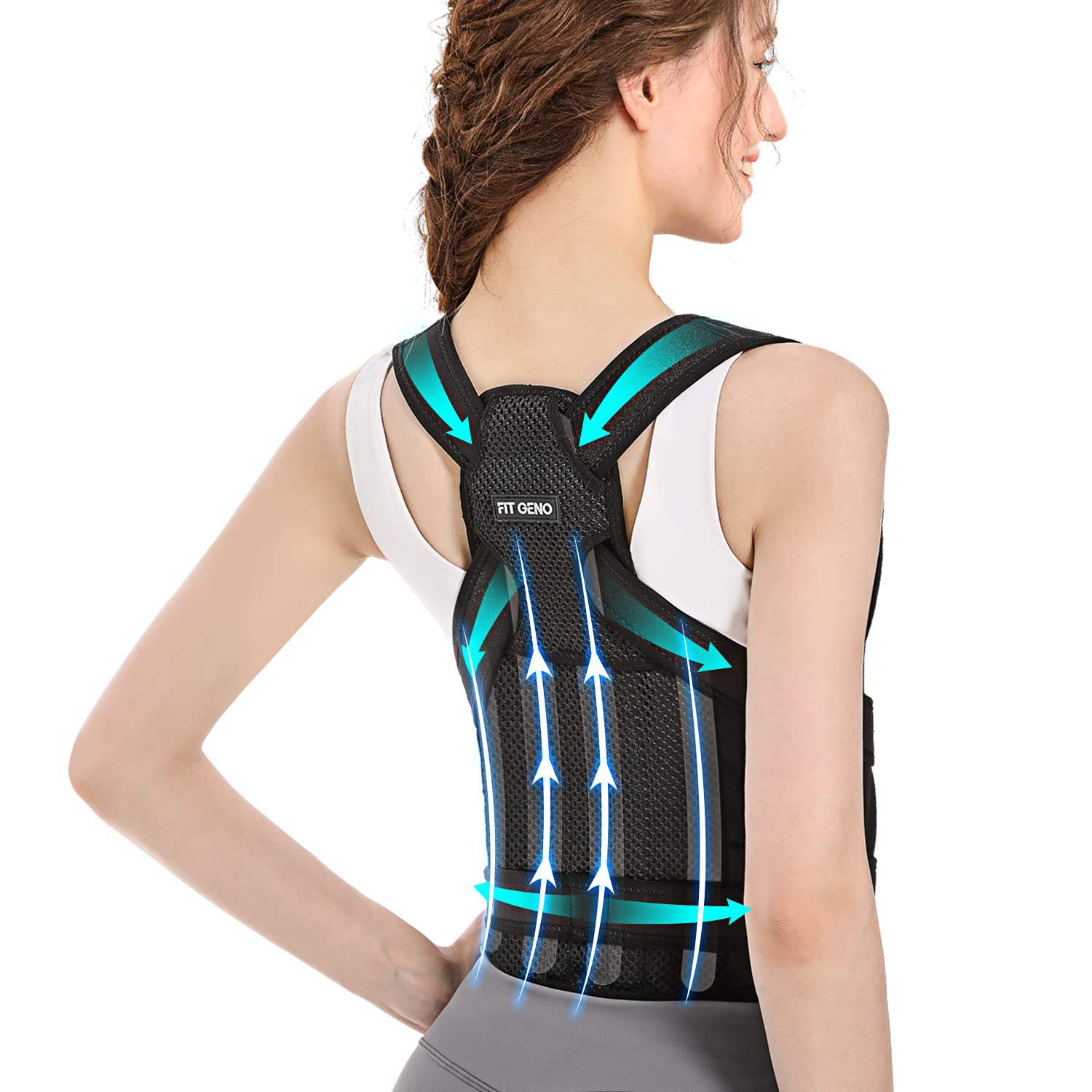 177. Modetro Sports Posture Corrector Spinal Support - Physical Therapy  Posture Brace for Men or Women - Back, Shoulder, and Neck Pain Relief -  Spinal Cord Posture Support, Health & Nutrition, Braces