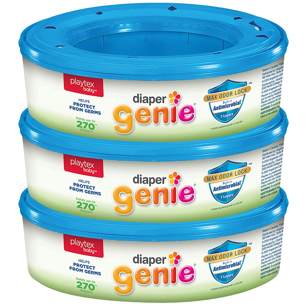 Playtex Diaper Genie - Recharges de sac pour poubelle à couches, 3 pce