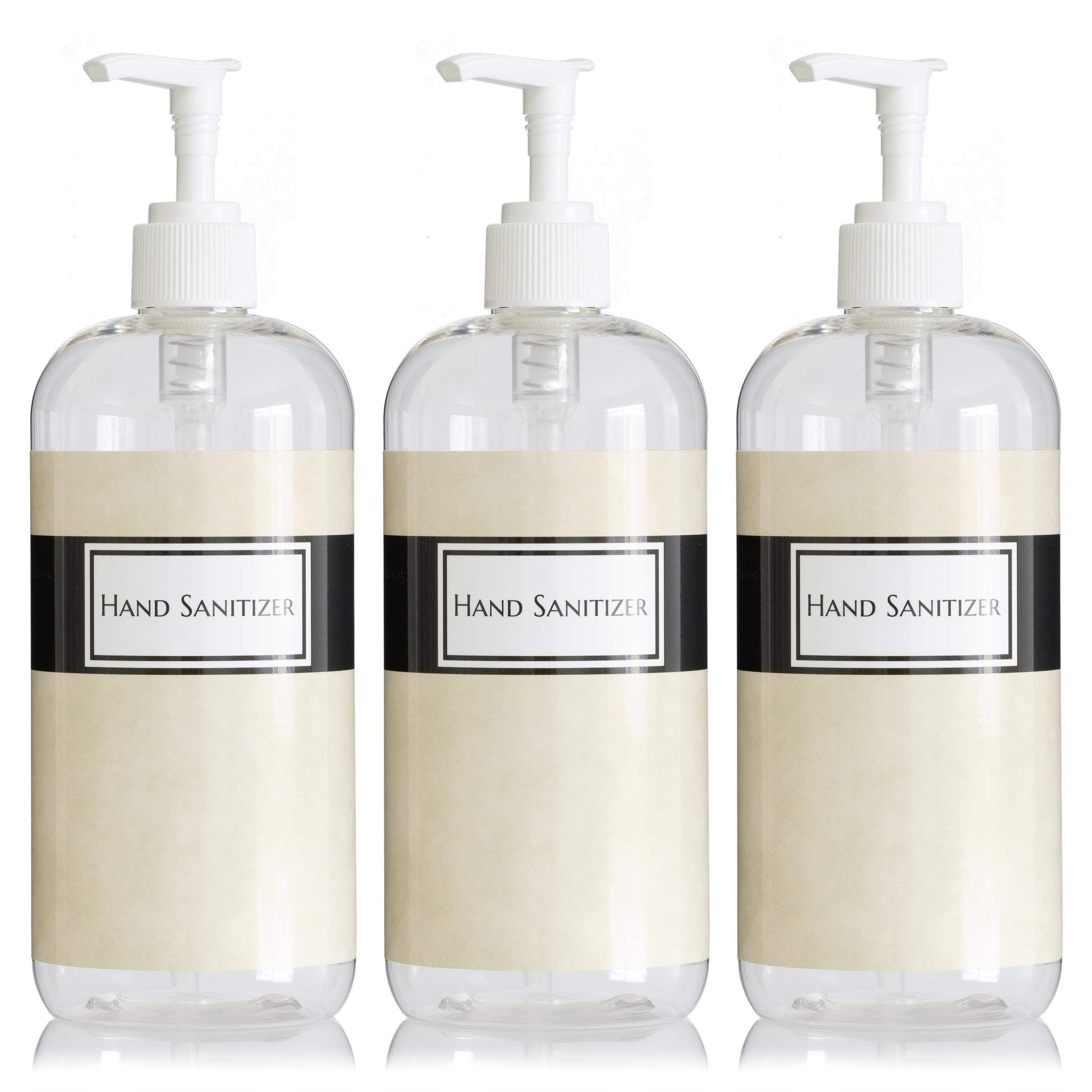 Artanis Home Silkscreened Empty Shower Bottle Set for Shampoo