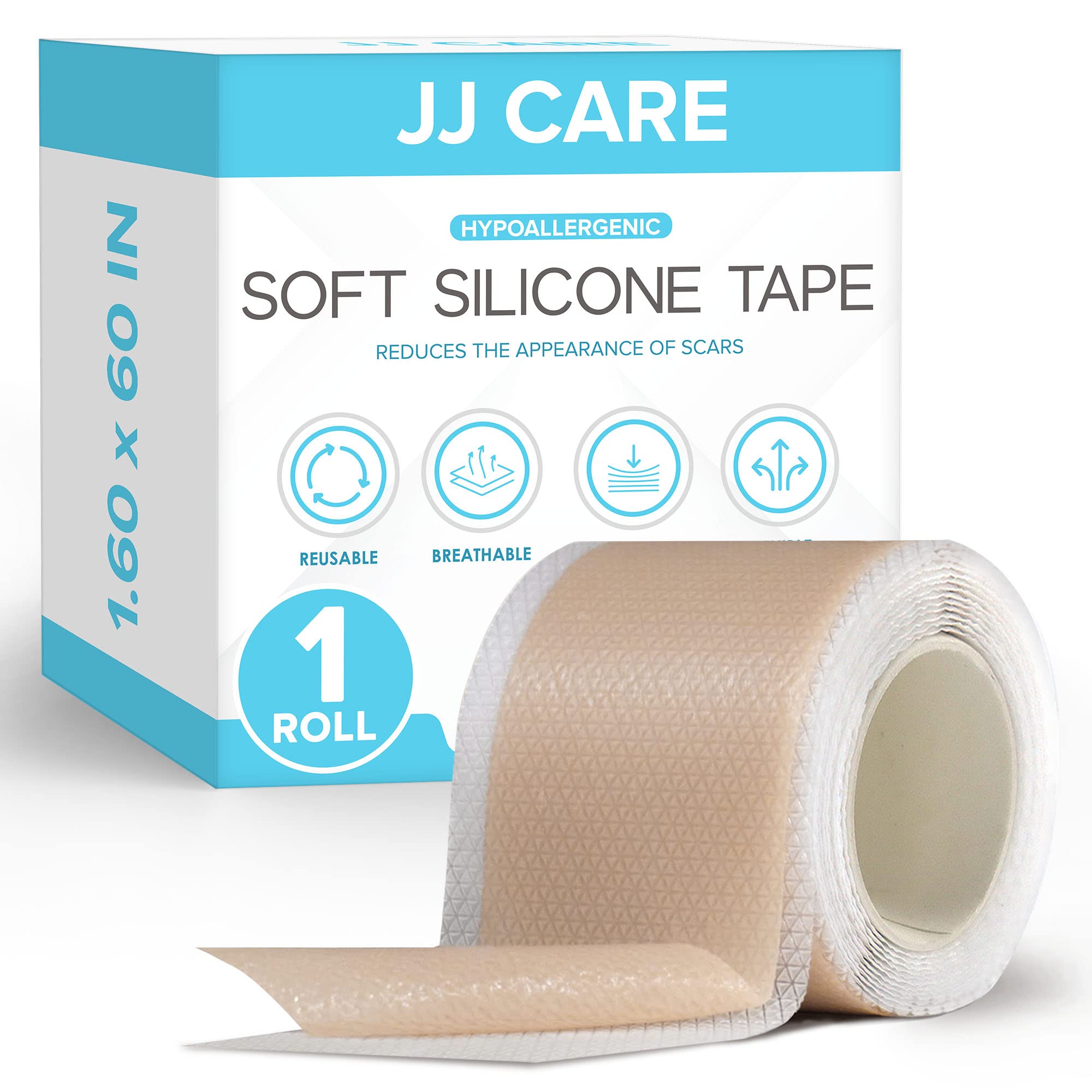 JJ CARE Transparent Medical Tape [Pack of 14], 1” India