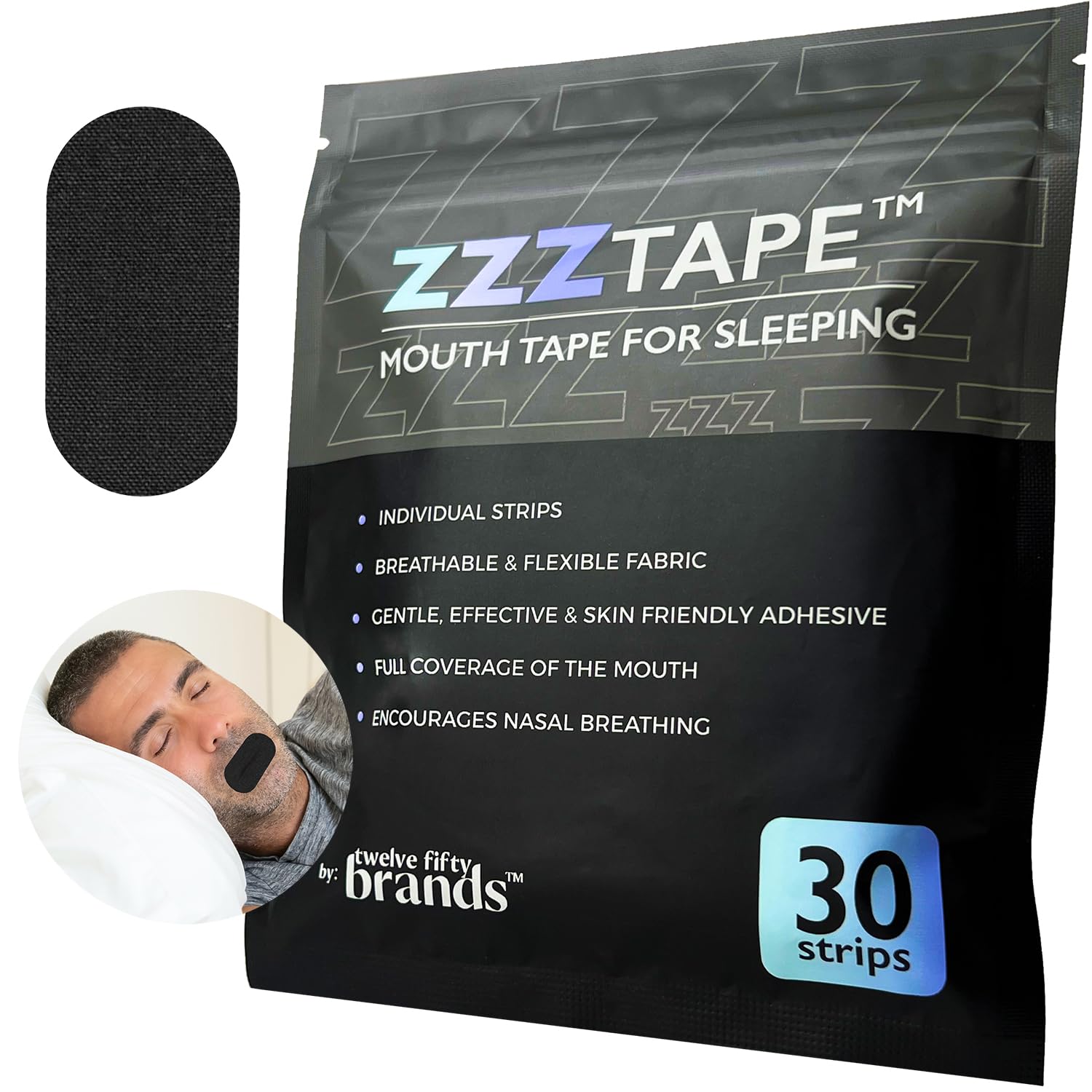 ZzzTape Mouth Strips - 30pcs - Mouth Tape for Sleeping Lip Tape