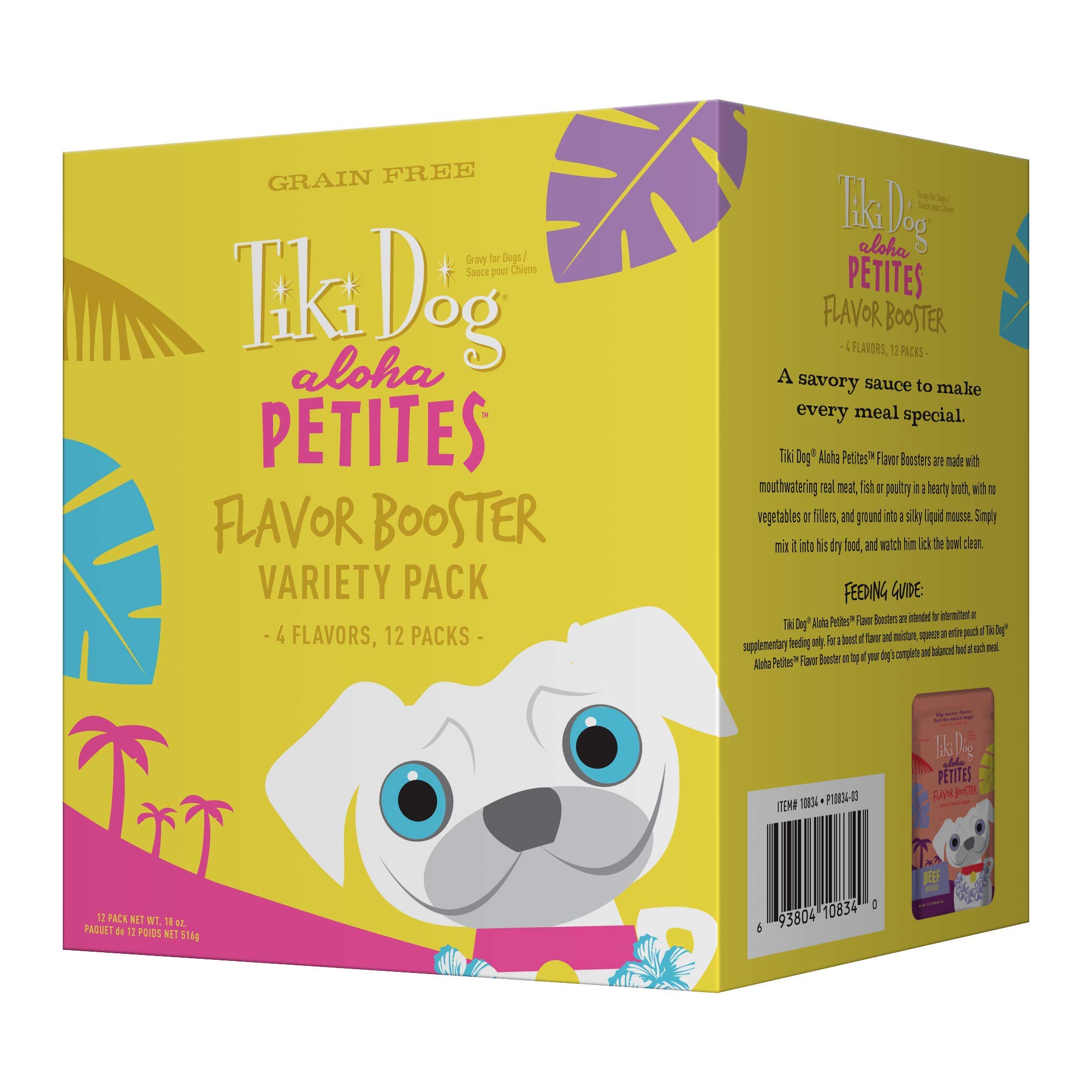 Tiki Dog Aloha Petites Flavor Booster Bisque Variety Pouches Grain