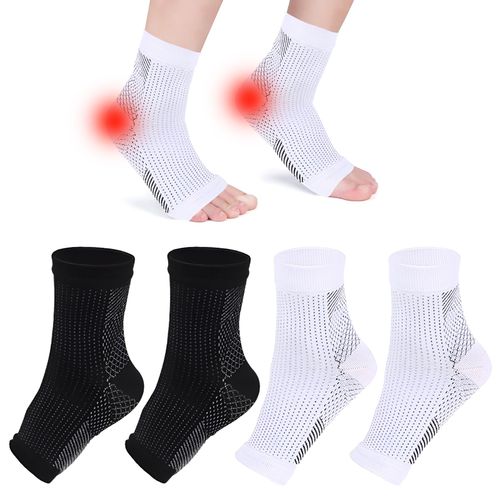 halit Neuropathy Socks 2 Pairs Ankle Support Socks Ankle Support For ...